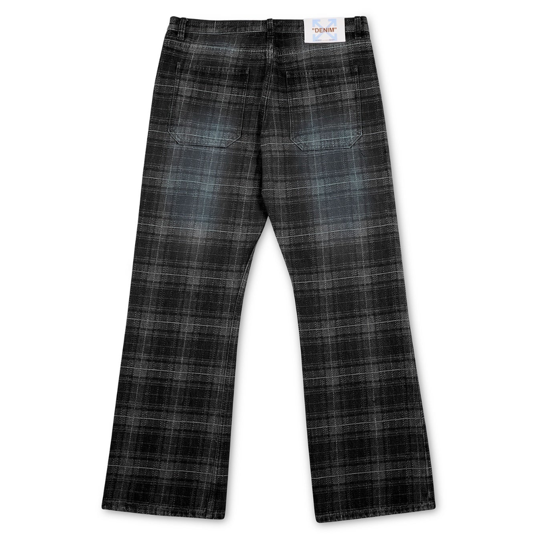 OFF WHITE Check Jacq Slim Relax Jeans CHECK