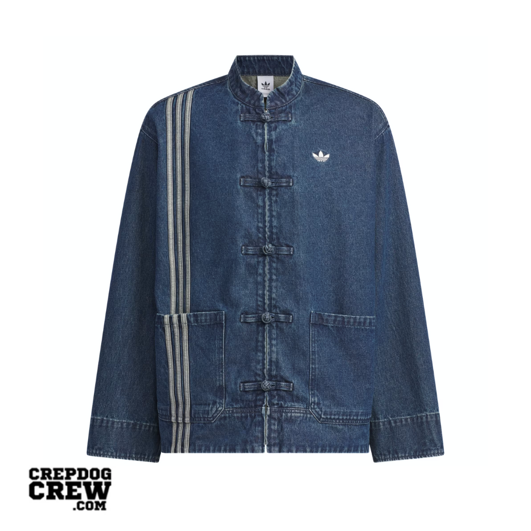 adidas CTT Oversized Chinese Track Top 3.0 Gender Neutral Jacket Medium Blue Denim