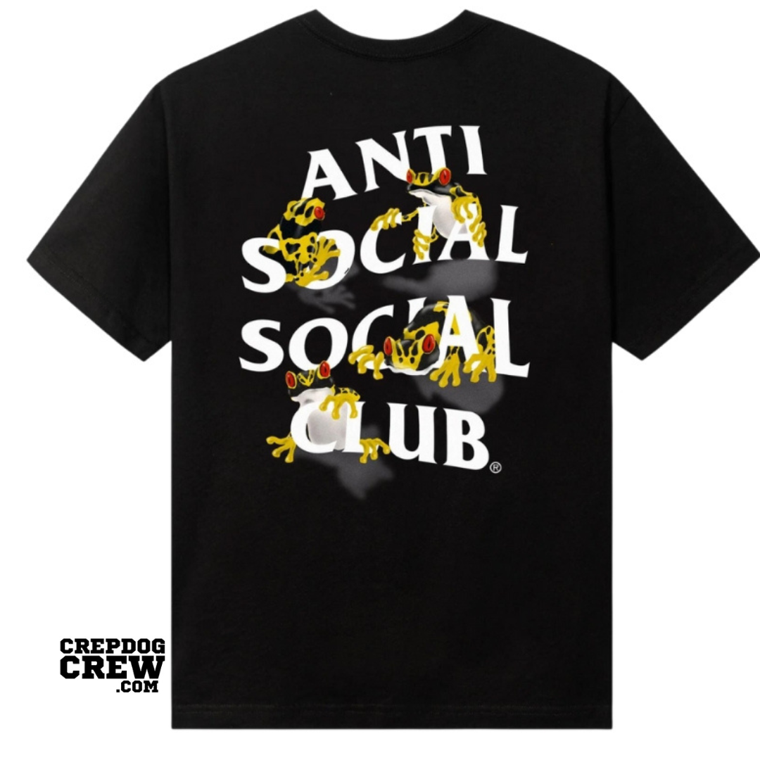 Anti Social Social Club Yellow Banded Tee Black