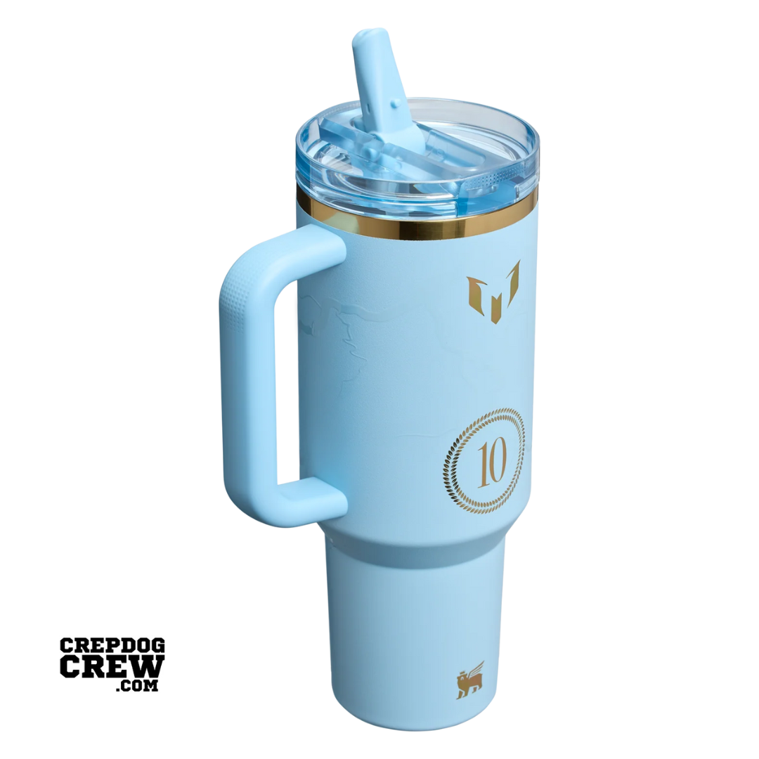 STANLEY x Messi TUMBLER Mug 1913 ProTour Flip Straw Messi Striker Blue 40 oz