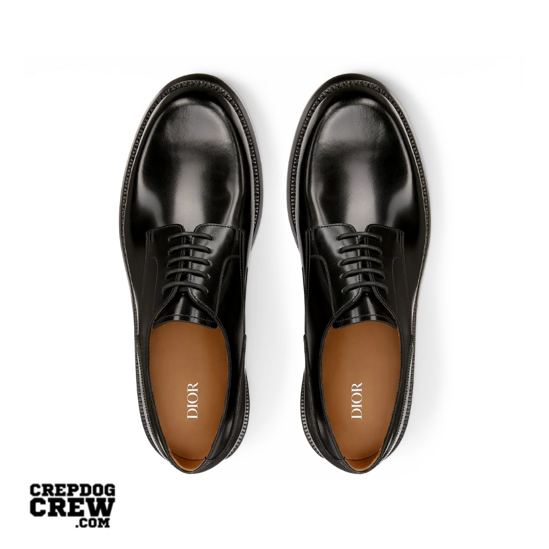 DIOR CARLO DERBY SHOE BLACK POLISHED CALFSKIN BLACK