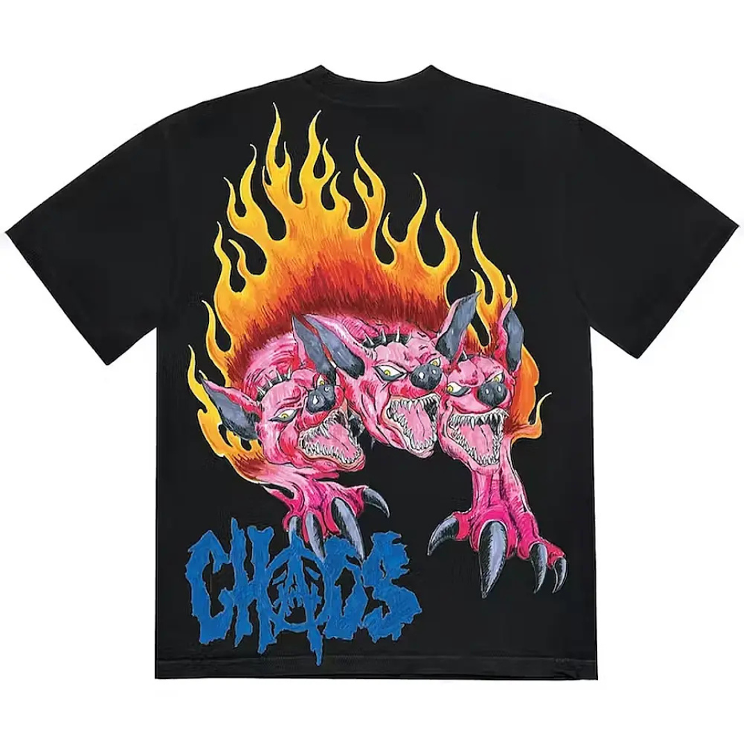 Travis Scott x Saint Michael CHAOS Tee Black