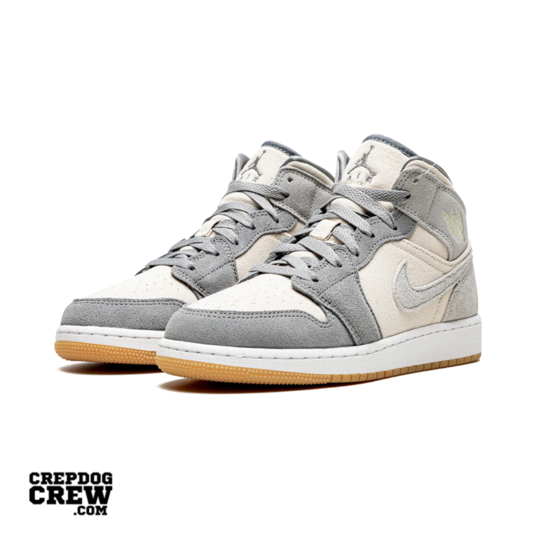 Jordan 1 Mid SE Coconut Milk Particle Grey (GS)