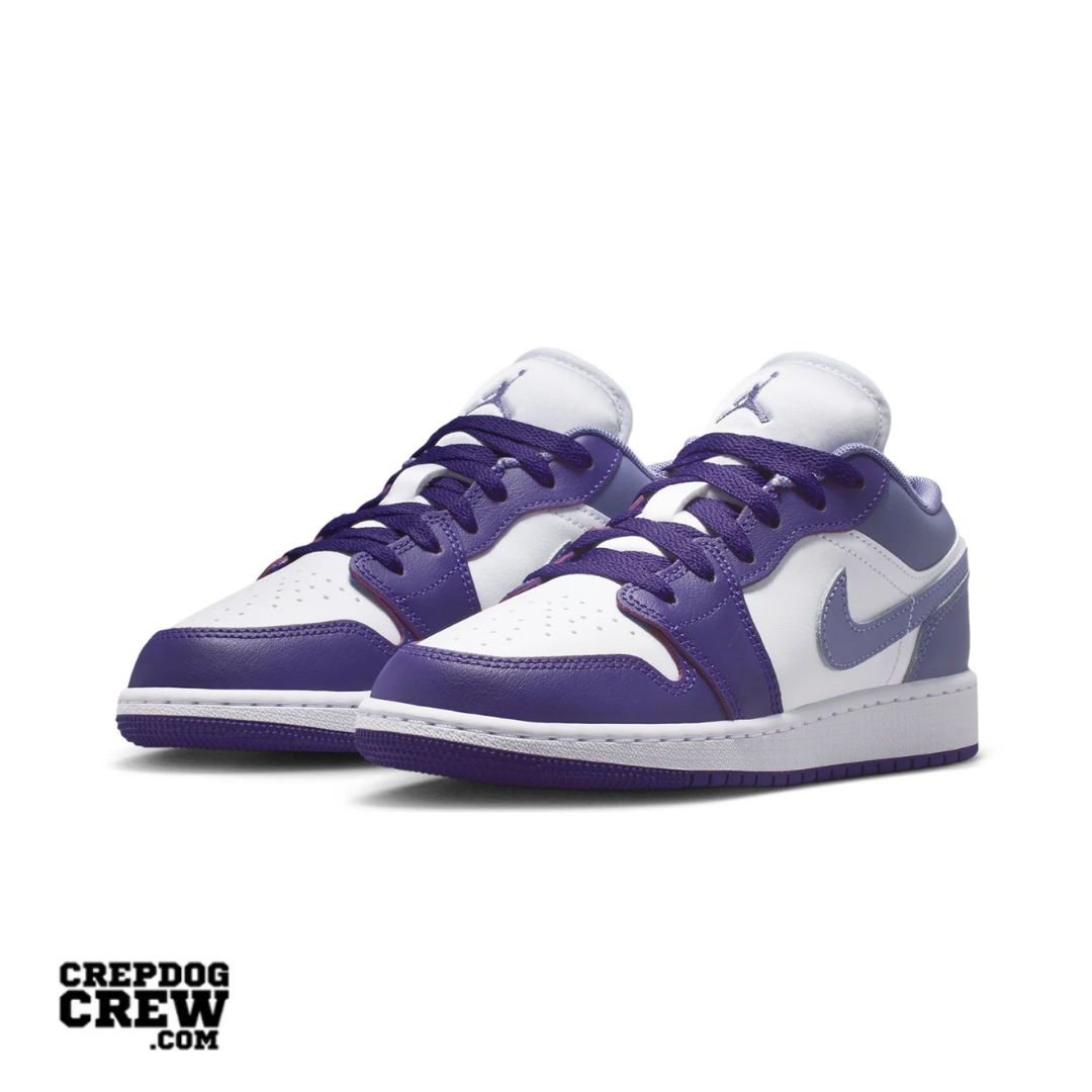 Jordan 1 Low Court Purple White Dusty Amethyst (GS)