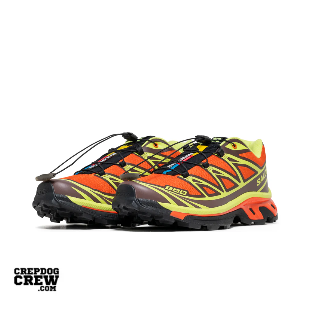 Salomon XT-6 Red Orange Sharp Green Black