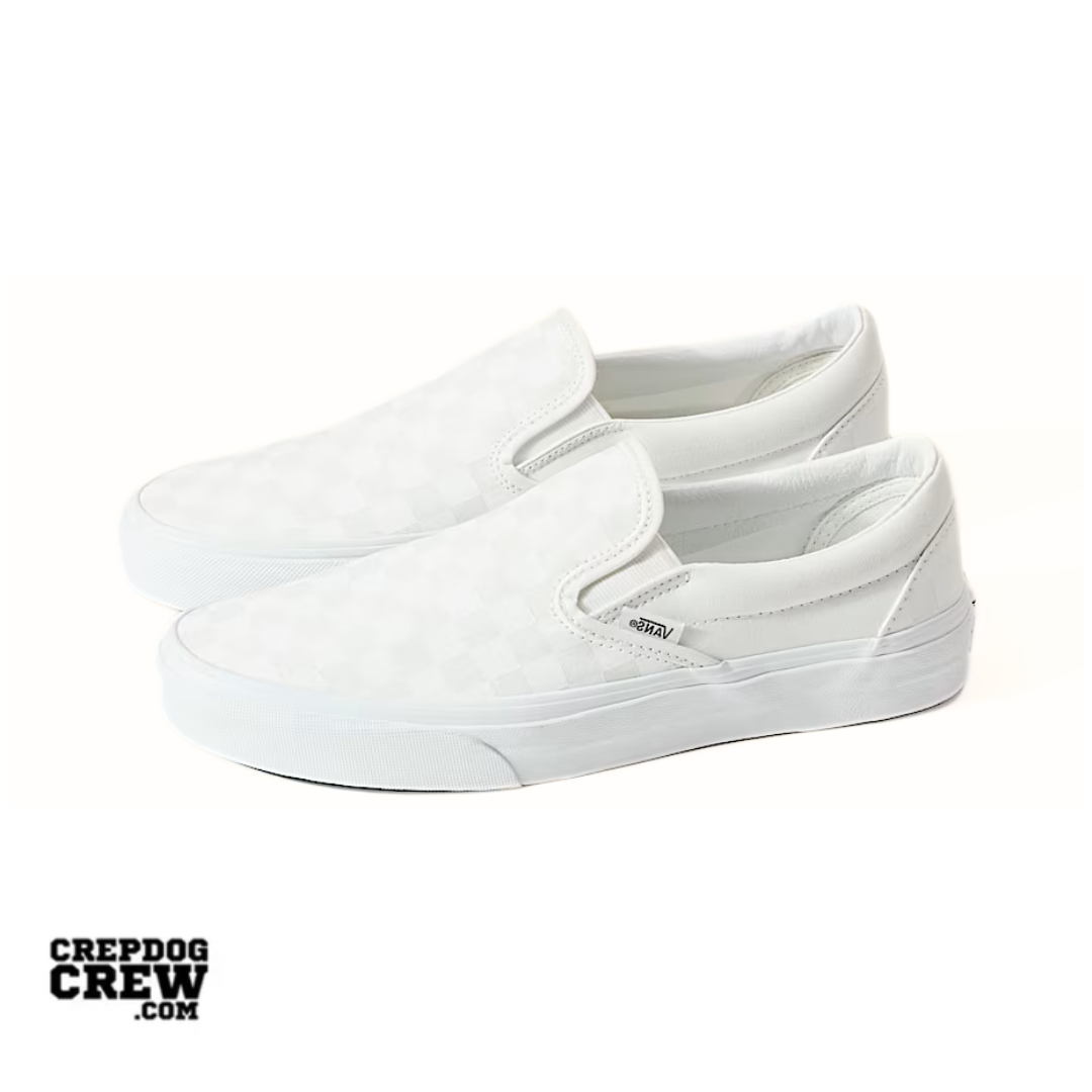 Vans Classic Slip-On Checkerboard True White