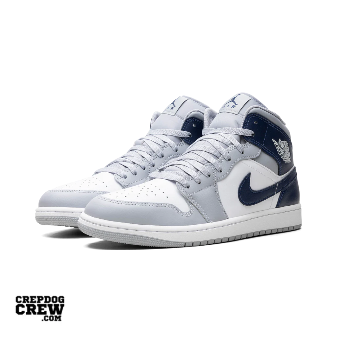 Jordan 1 Mid Wolf Grey Midnight Navy