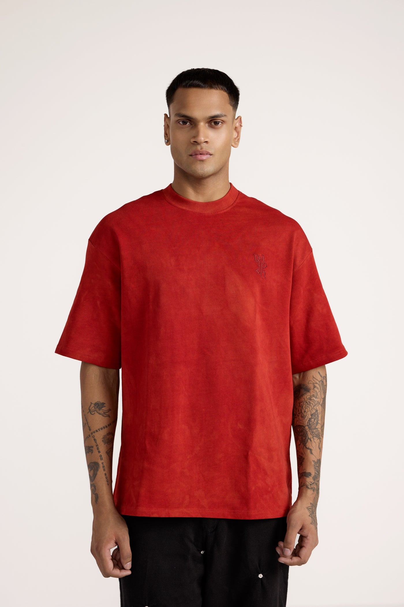 Basics Red Bagru T-shirt