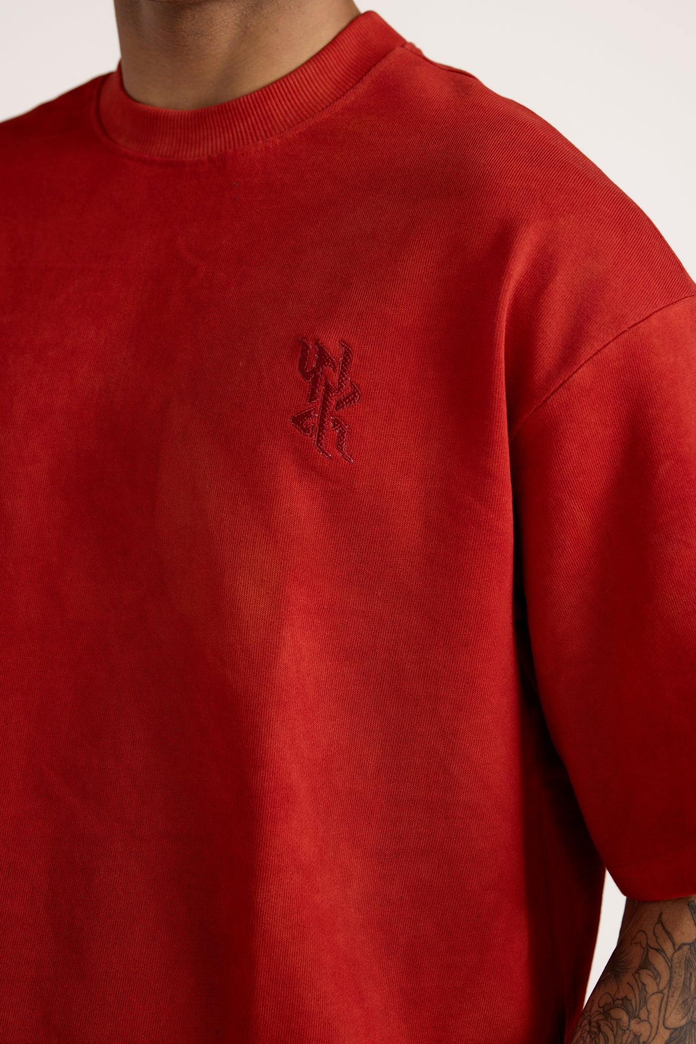 Basics Red Bagru T-shirt