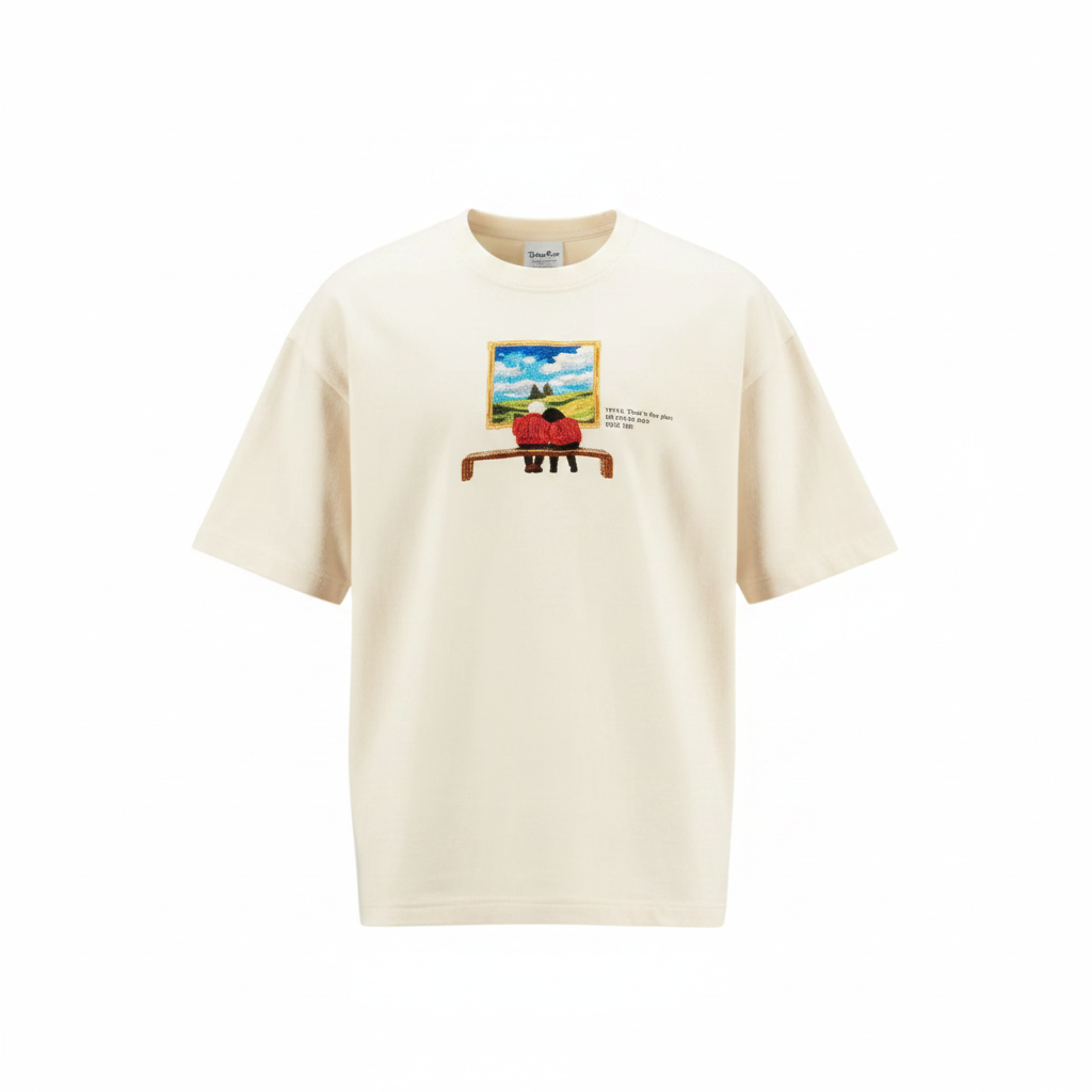 THAT’S THE PLAN- REGULAR FIT EMBROIDERED T-SHIRT