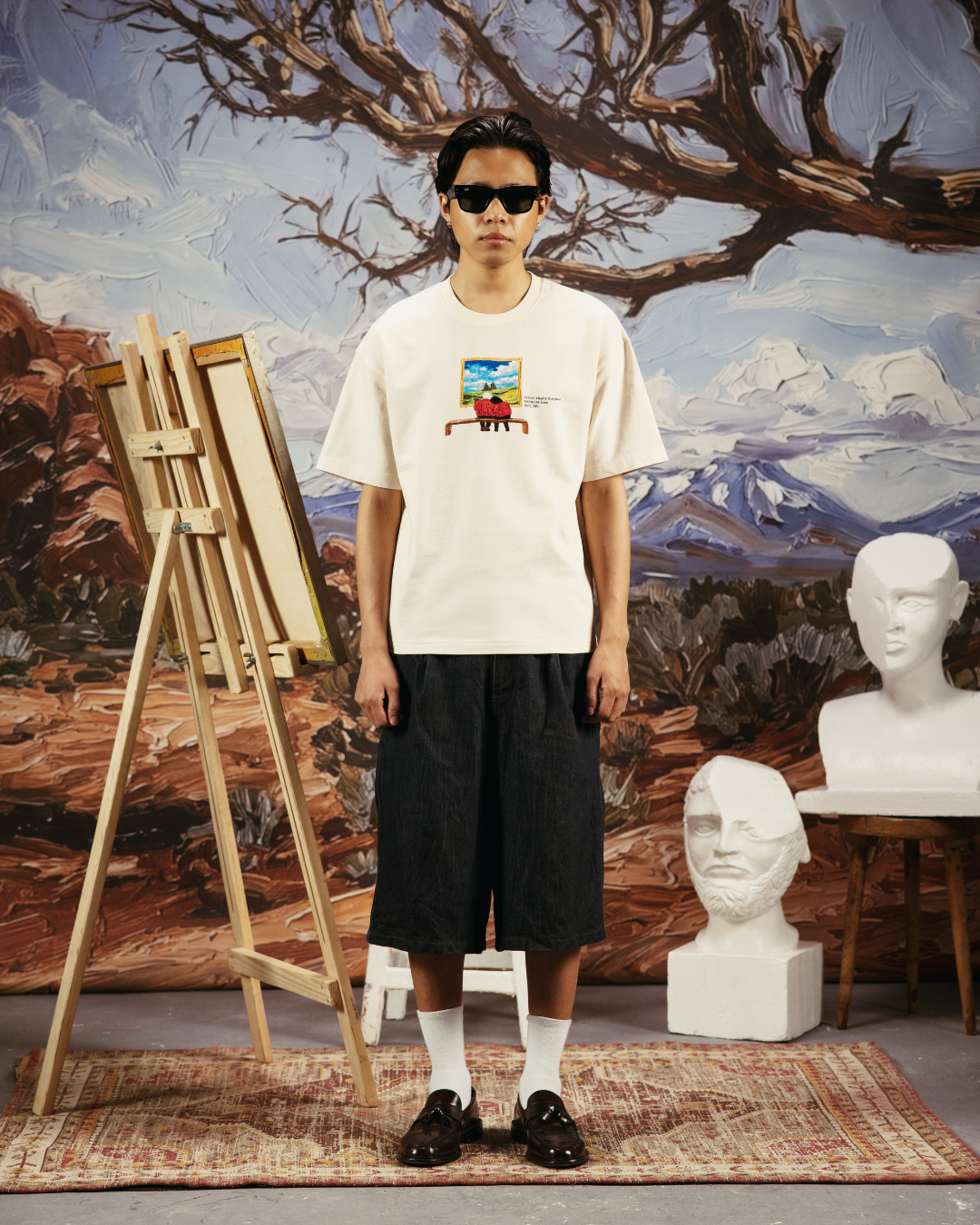 THAT’S THE PLAN- REGULAR FIT EMBROIDERED T-SHIRT