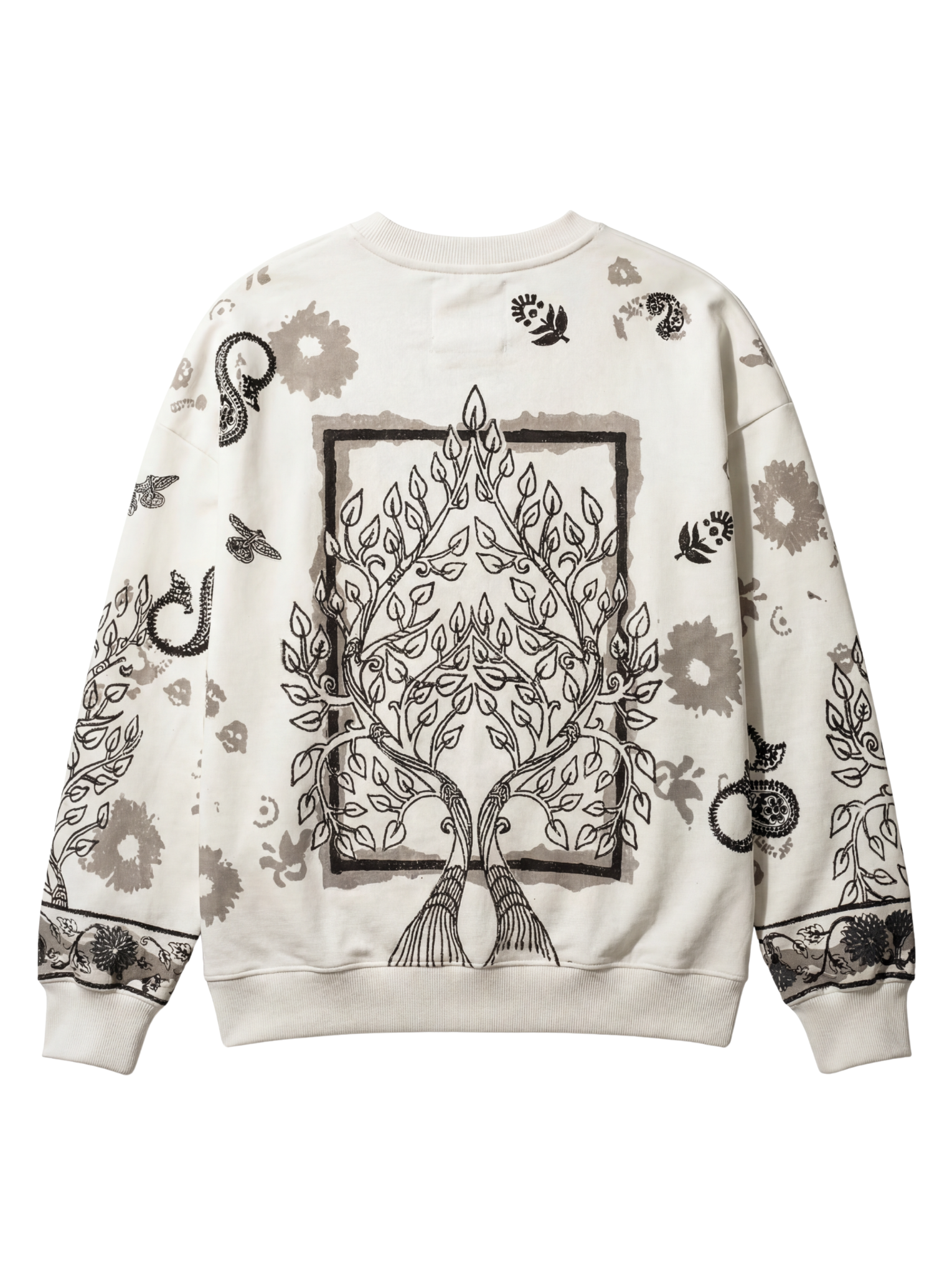 Raanjha' Blockprinted Sweatshirt