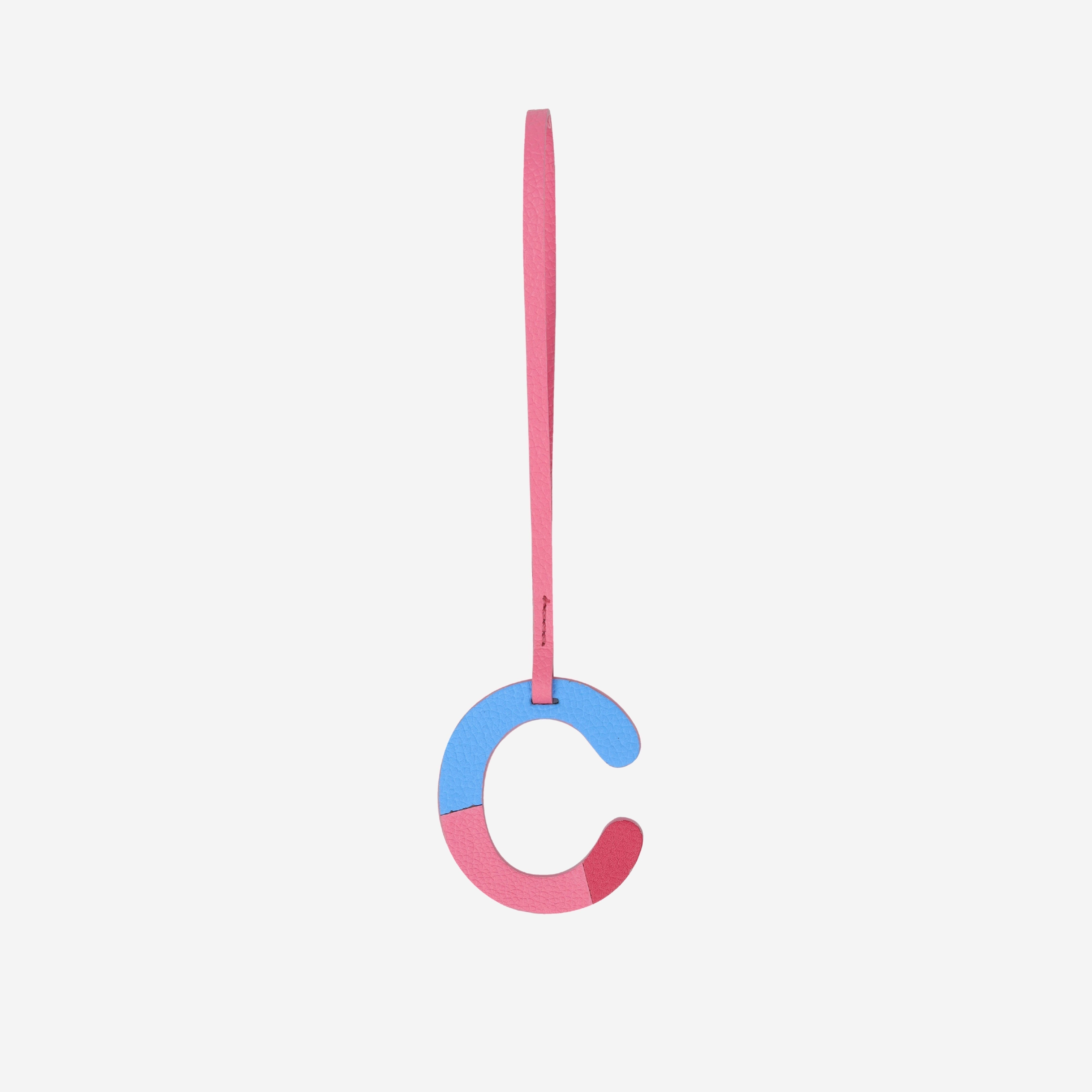 Alphabet Pink Bag Charm