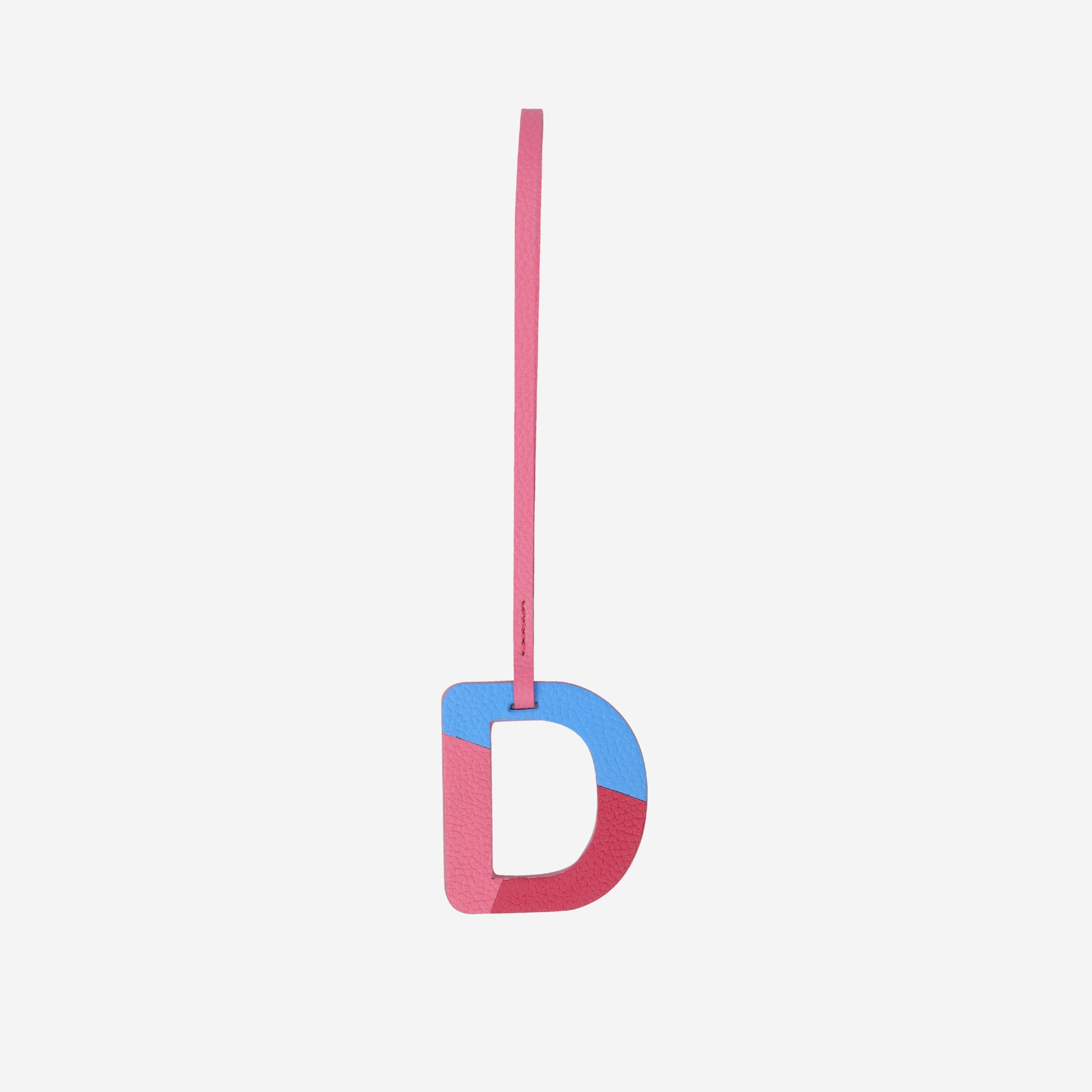 Alphabet Pink Bag Charm
