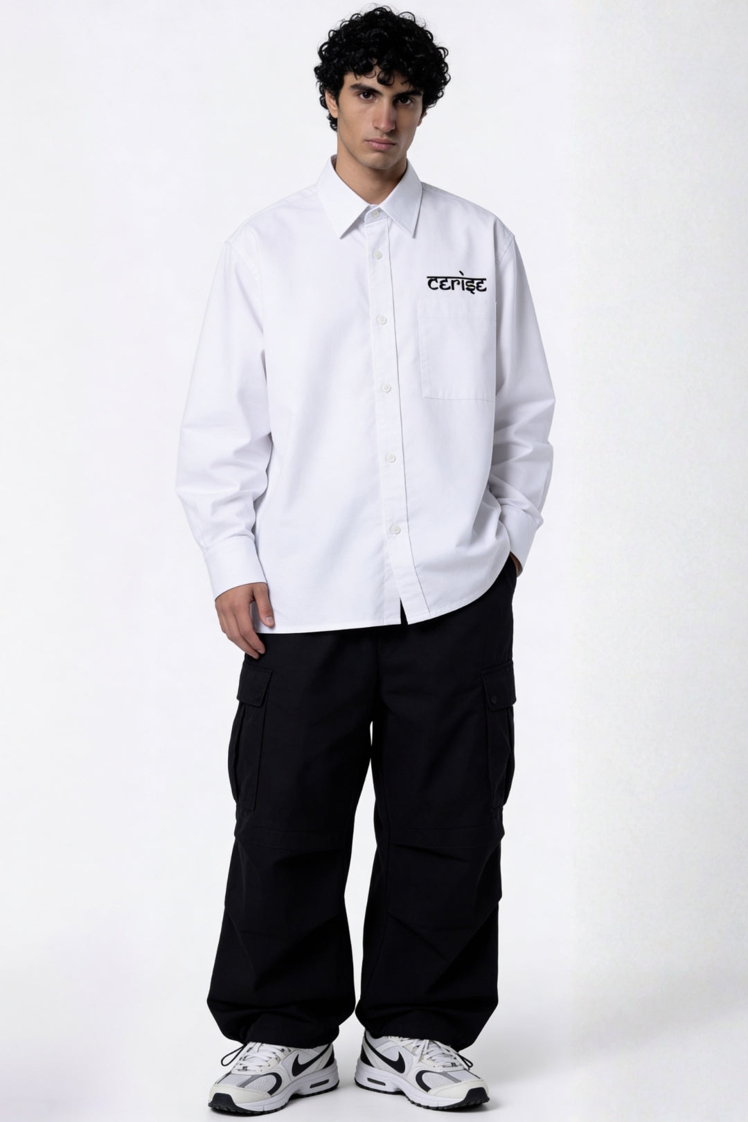 CERISE SIGNATURE SHIRT - WHITE