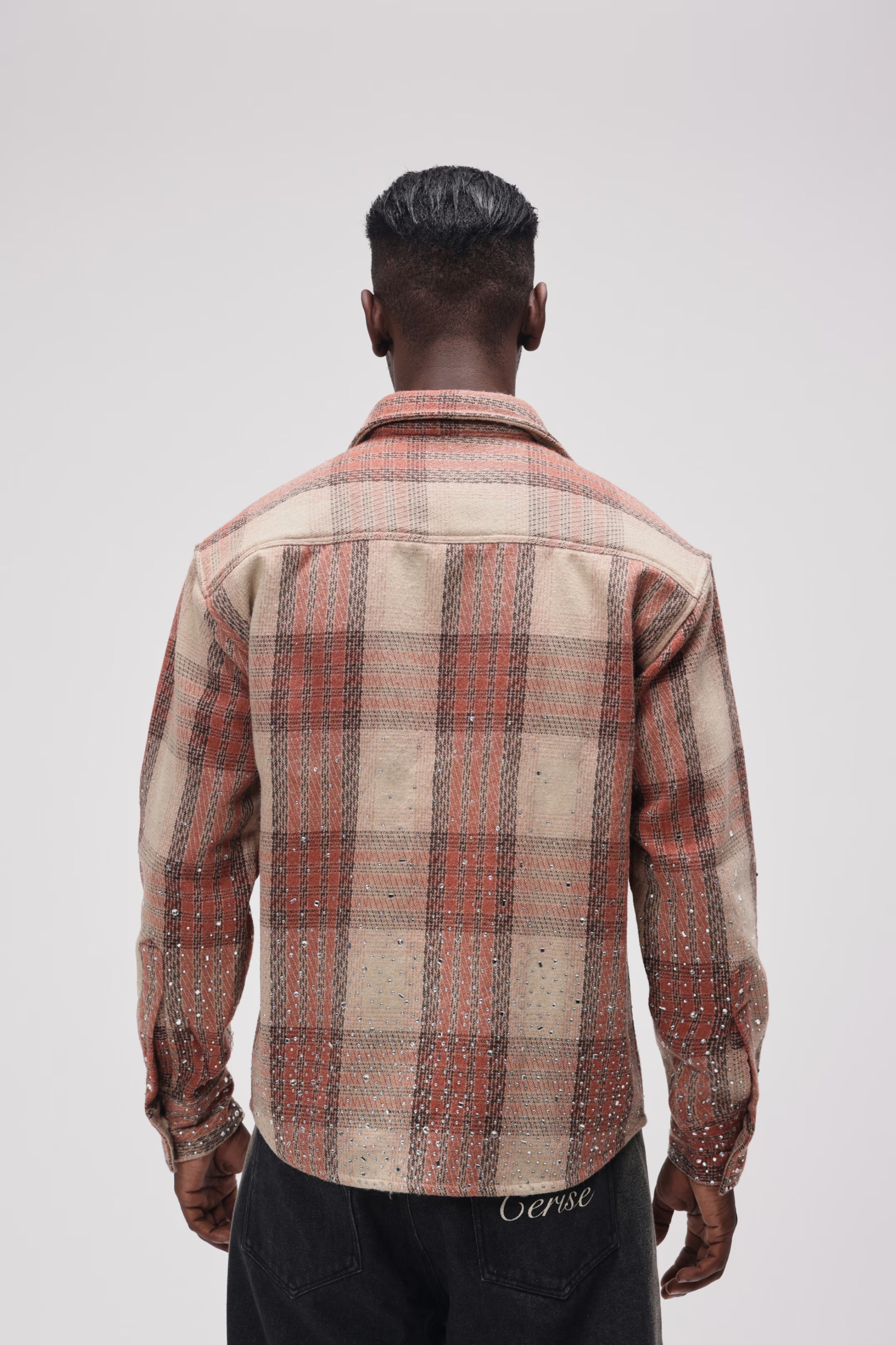 CERISE RHINESTONE FLANNEL