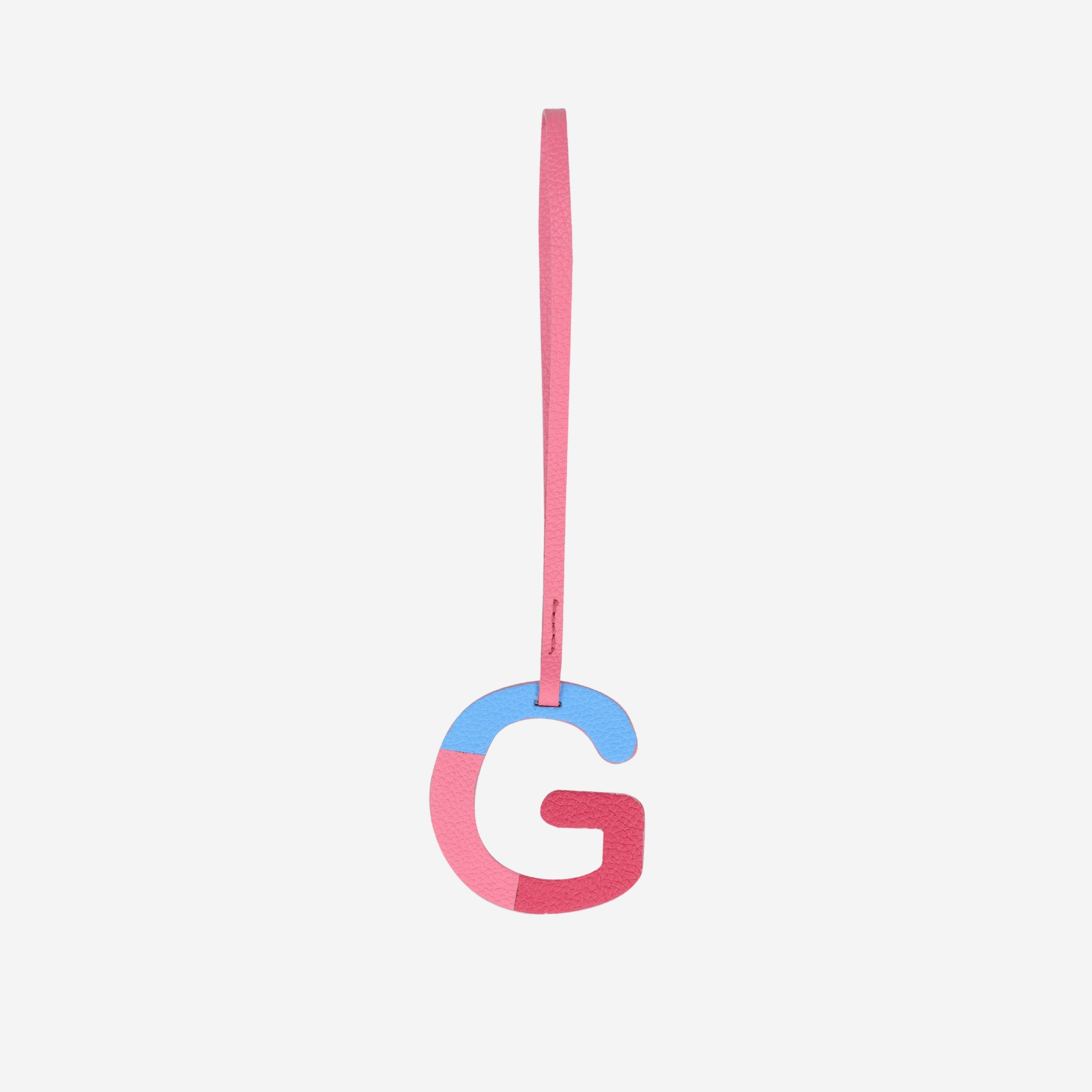 Alphabet Pink Bag Charm