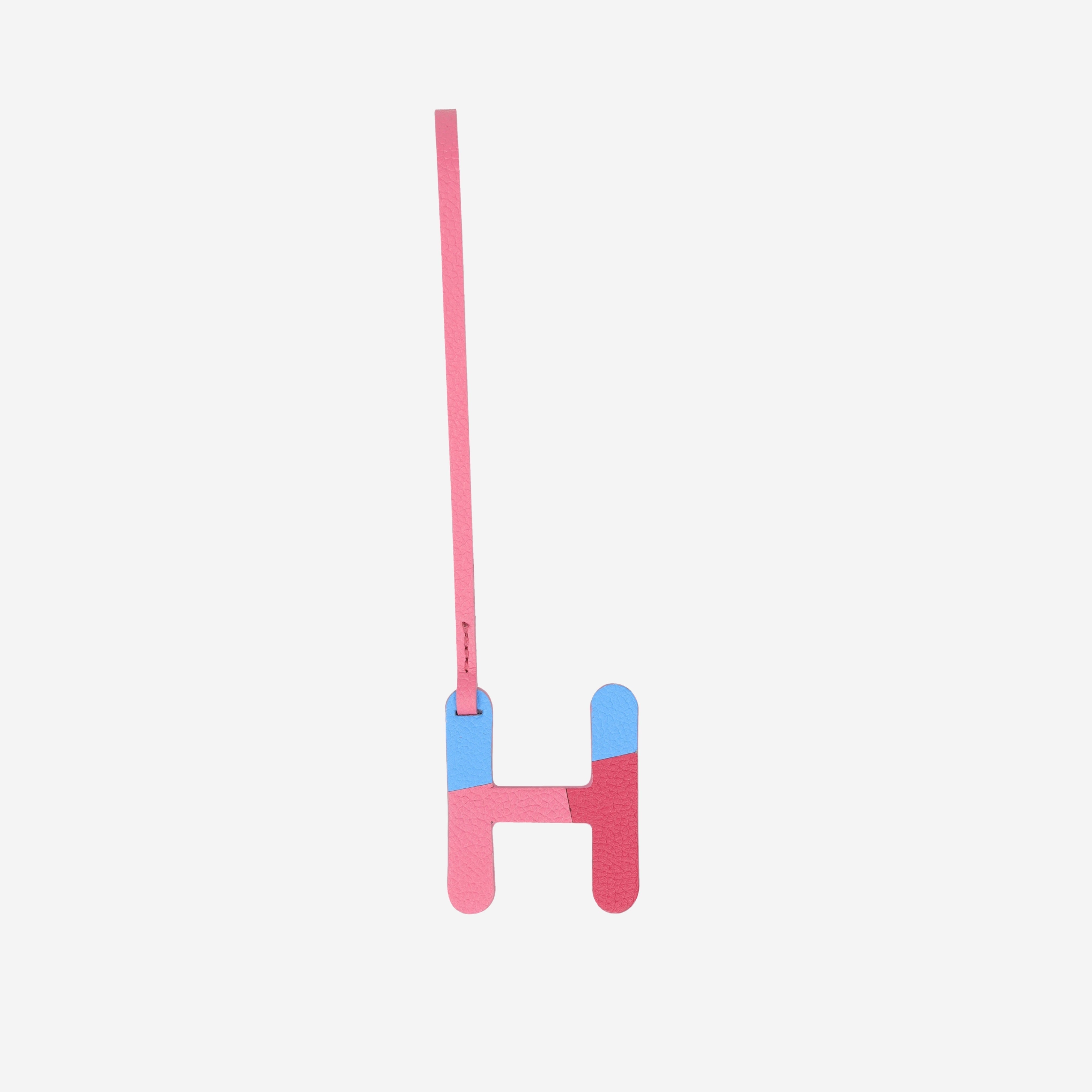 Alphabet Pink Bag Charm