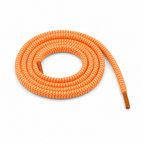 Orange & White Zigzag Rope Shoelaces | Yeezy Laces, Nike Laces By KNOTTY