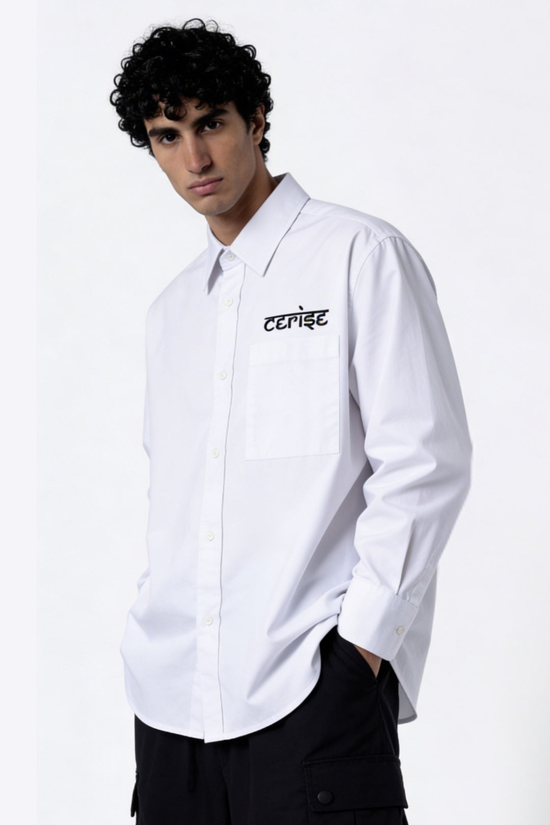 CERISE SIGNATURE SHIRT - WHITE