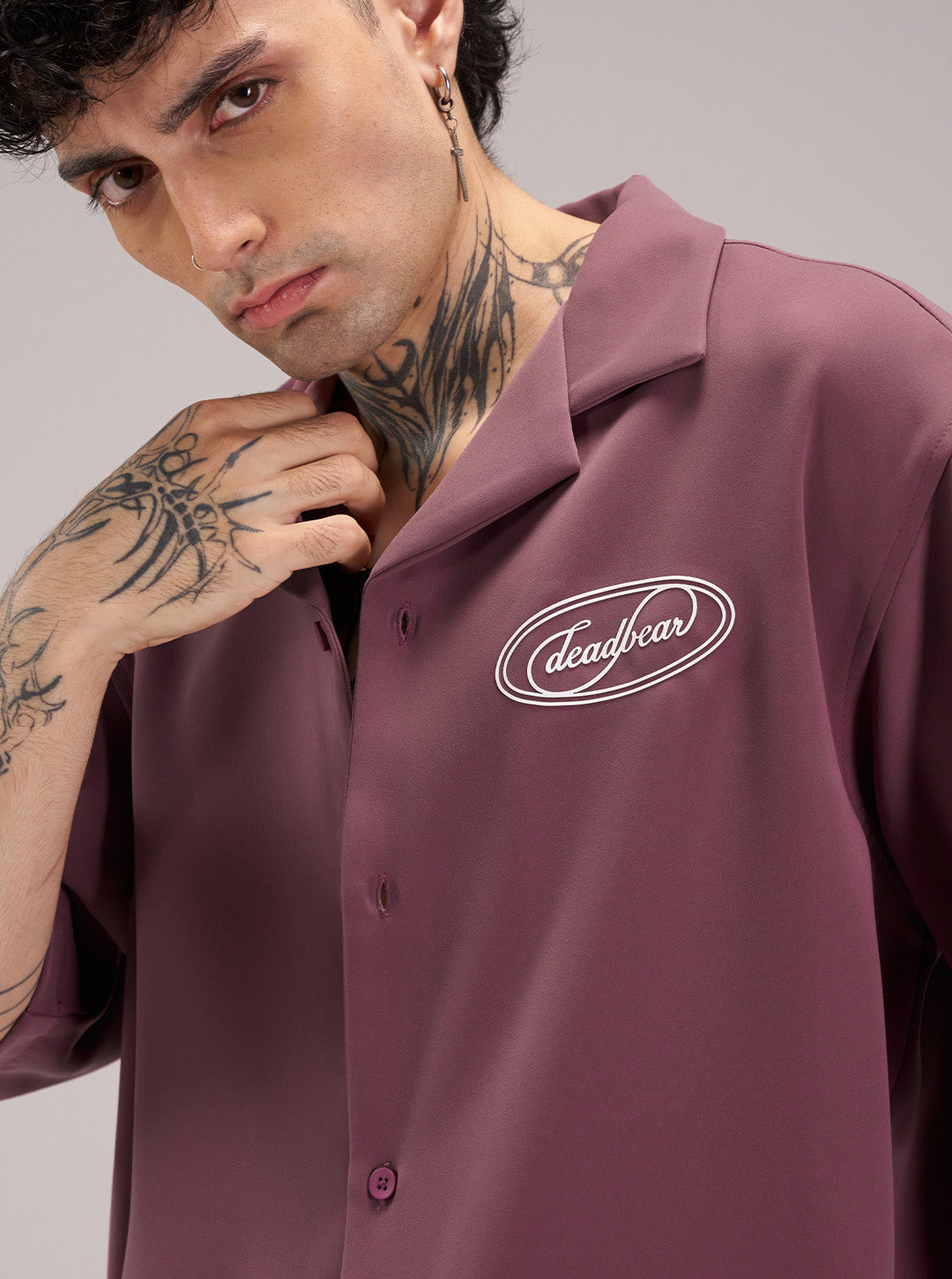 Signature Bowling Shirt Dusty Rose