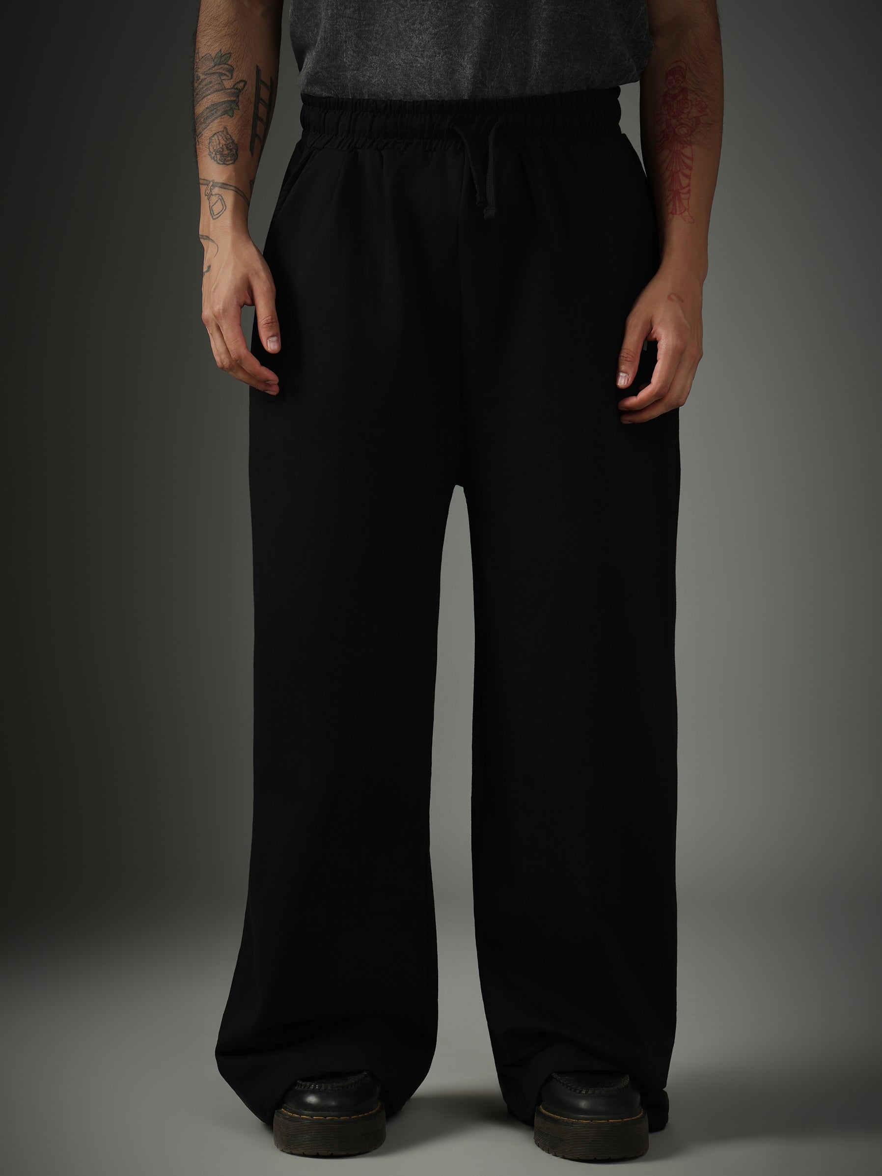 Solid Sweatpants Black