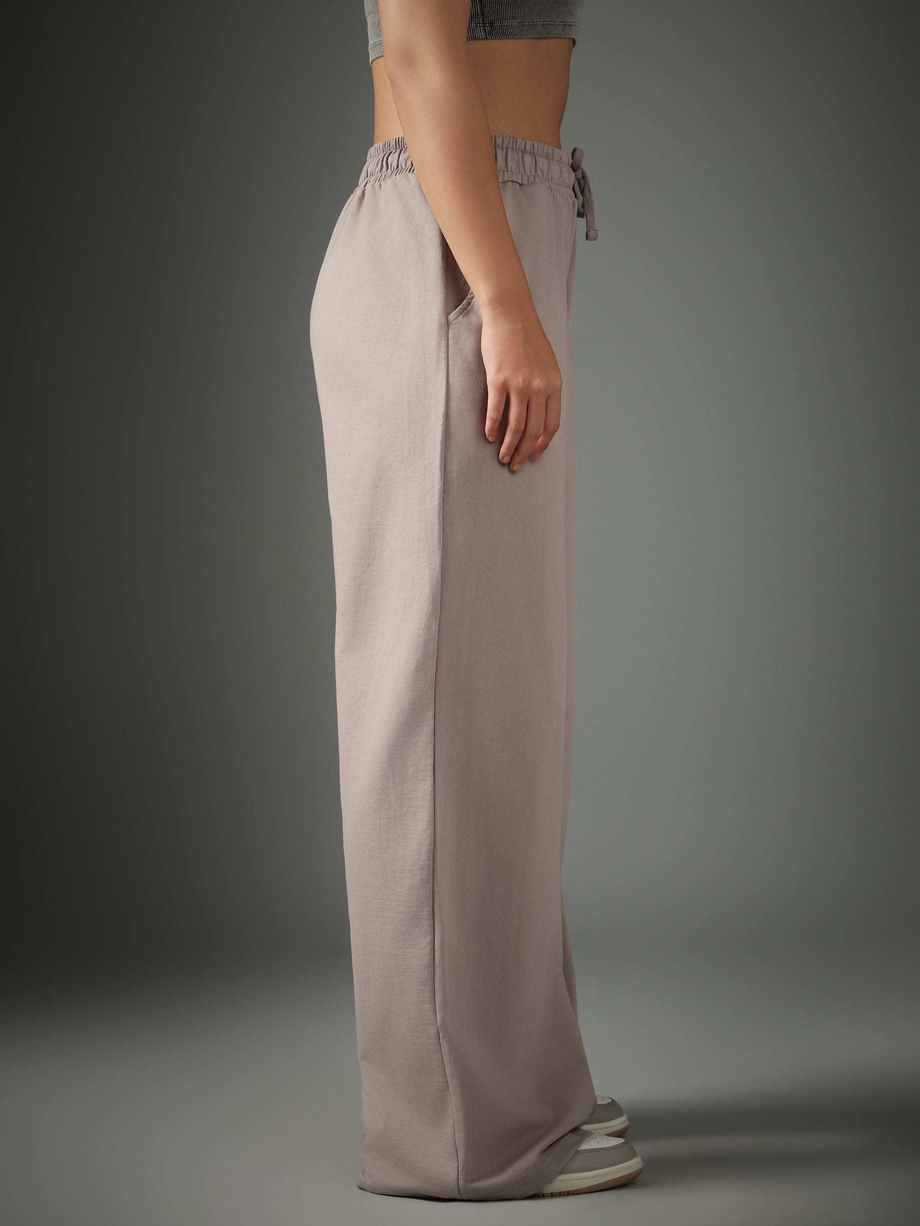 Solid Sweatpants Beige