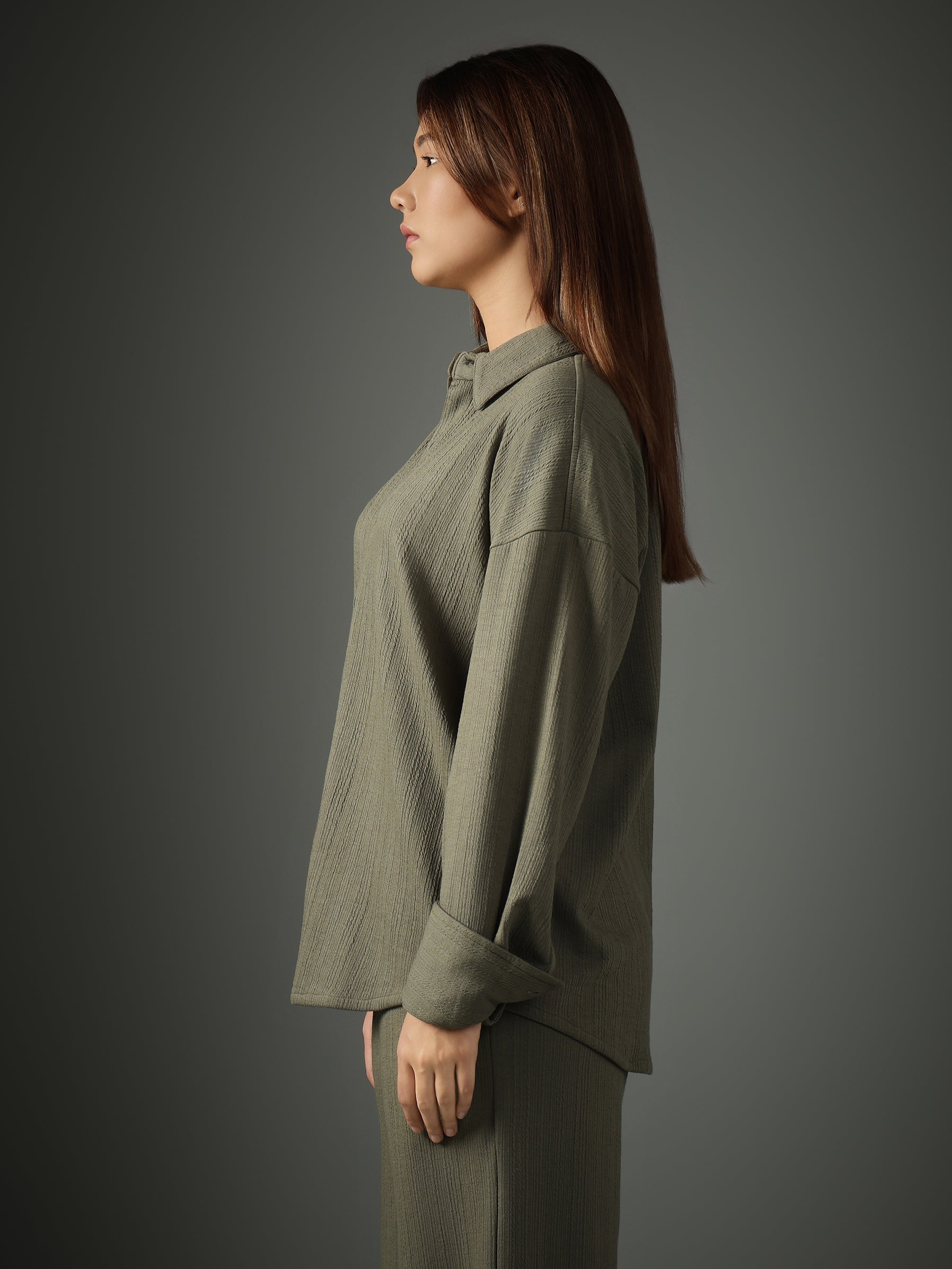 Crossknit Olive Shirt