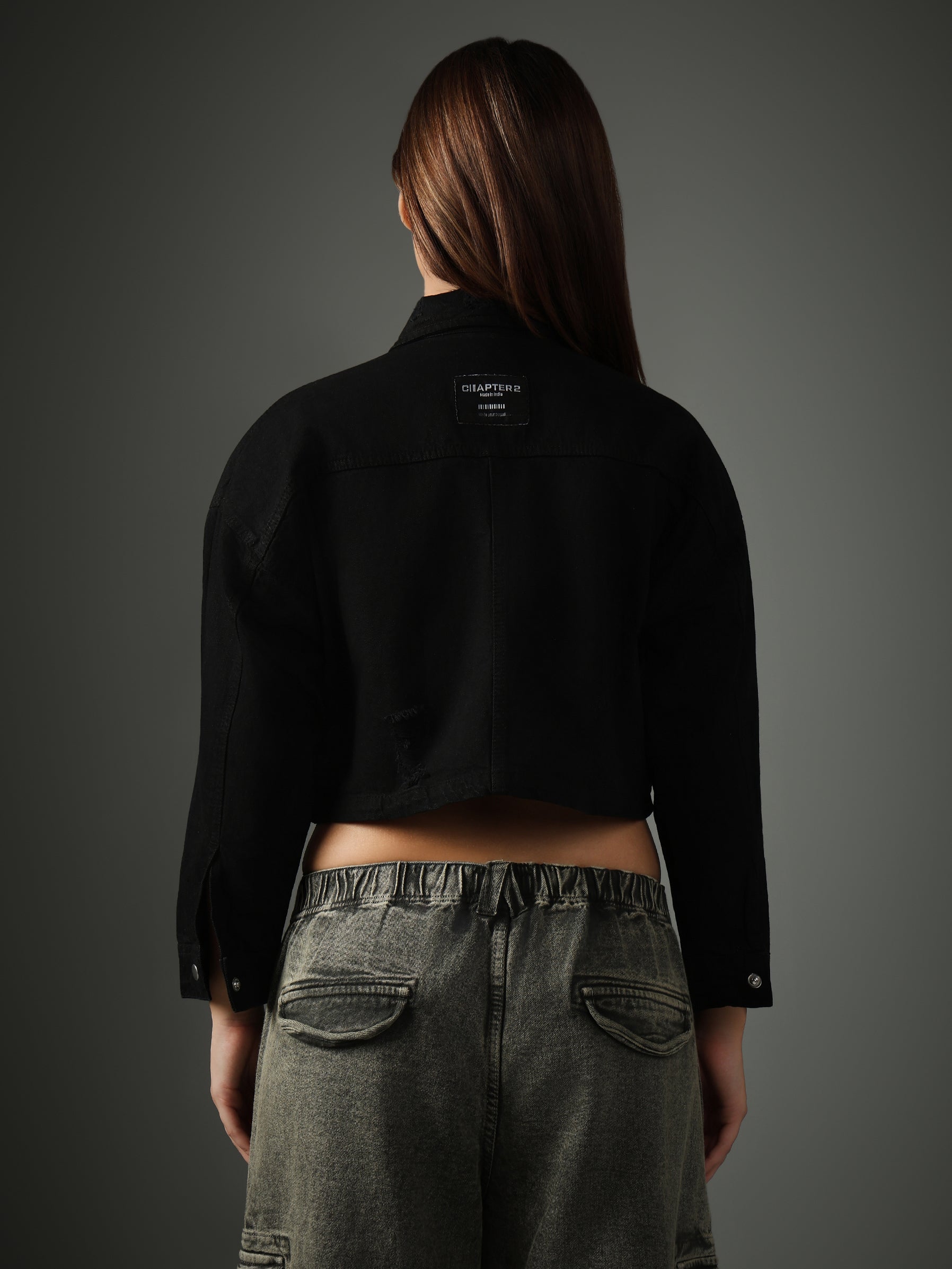 Black Cropped Jacket