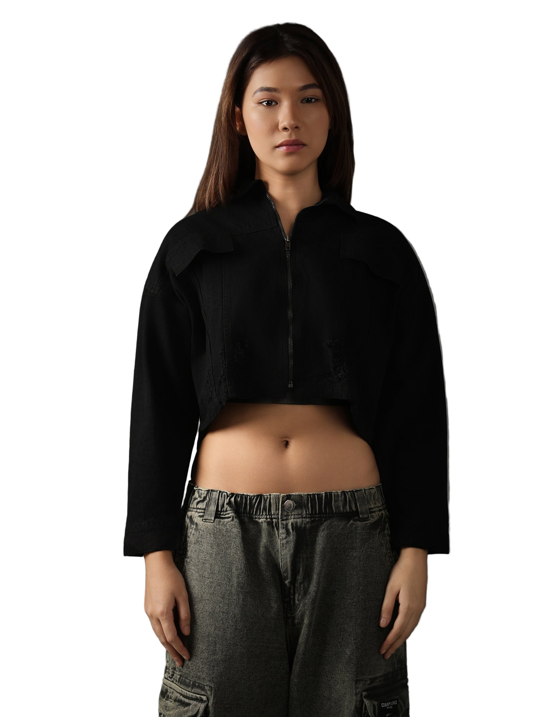 Black Cropped Jacket