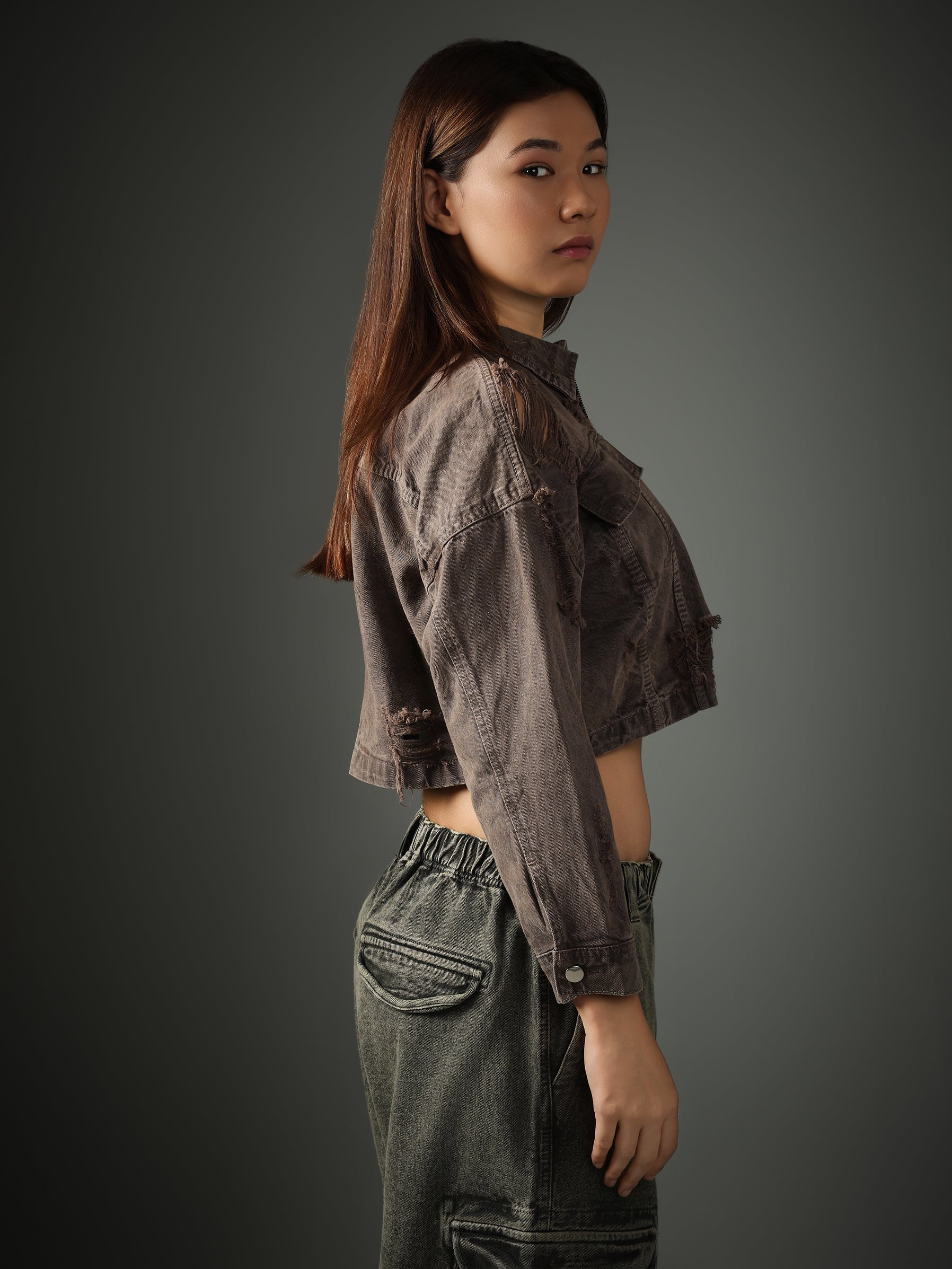 Lilac Cropped Jacket