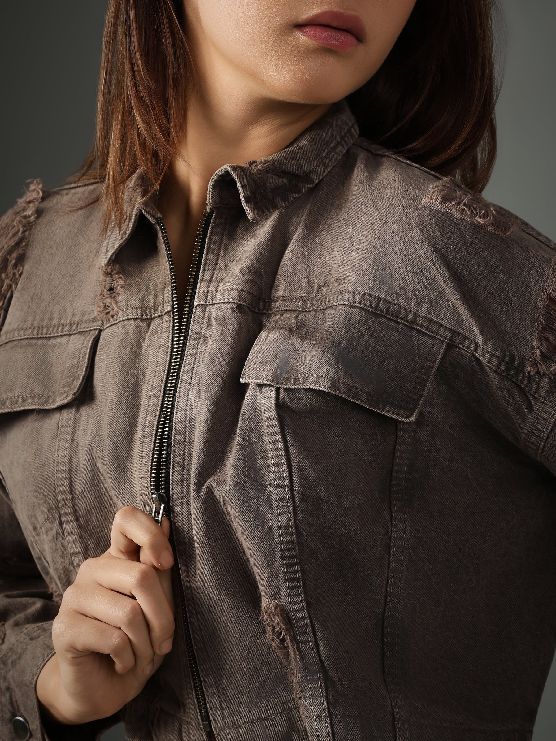 Lilac Cropped Jacket