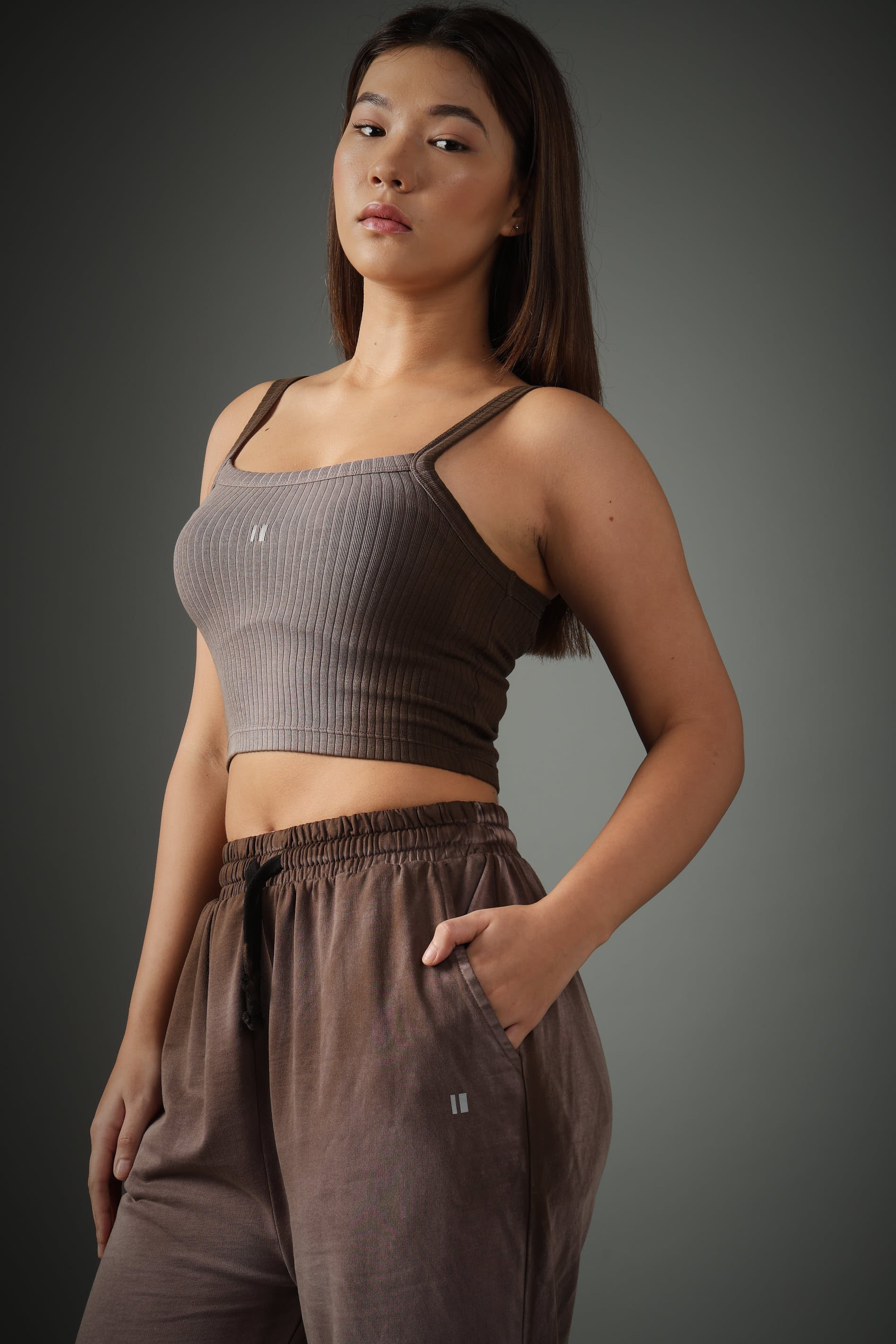 Spray Washed Brown Set