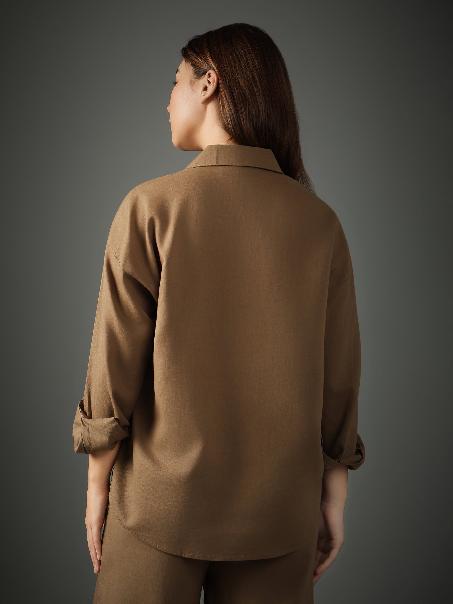 Mocha Brew Linen Shirt