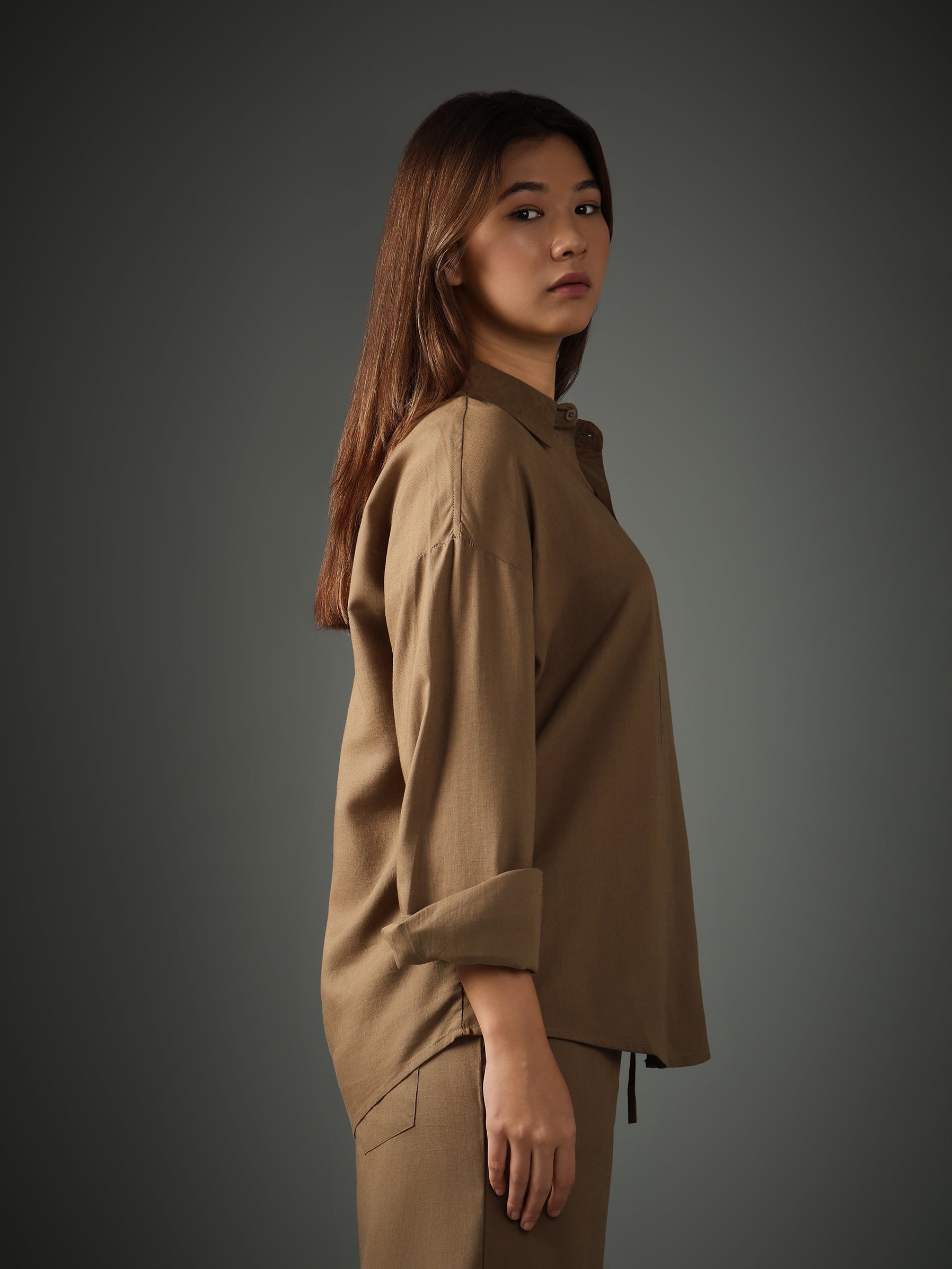Mocha Brew Linen Shirt