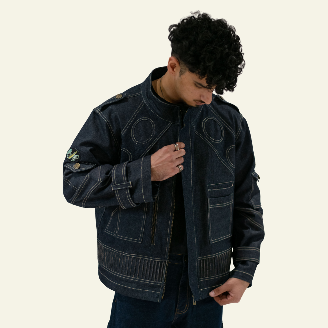 Blue Denim Space age Jacket