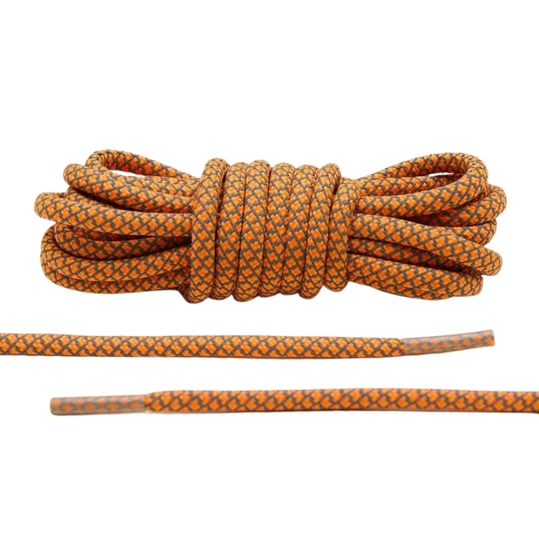 Tangerine Orange Reflective Shoelaces | Yeezy Laces, Nike Laces By KNOTTY