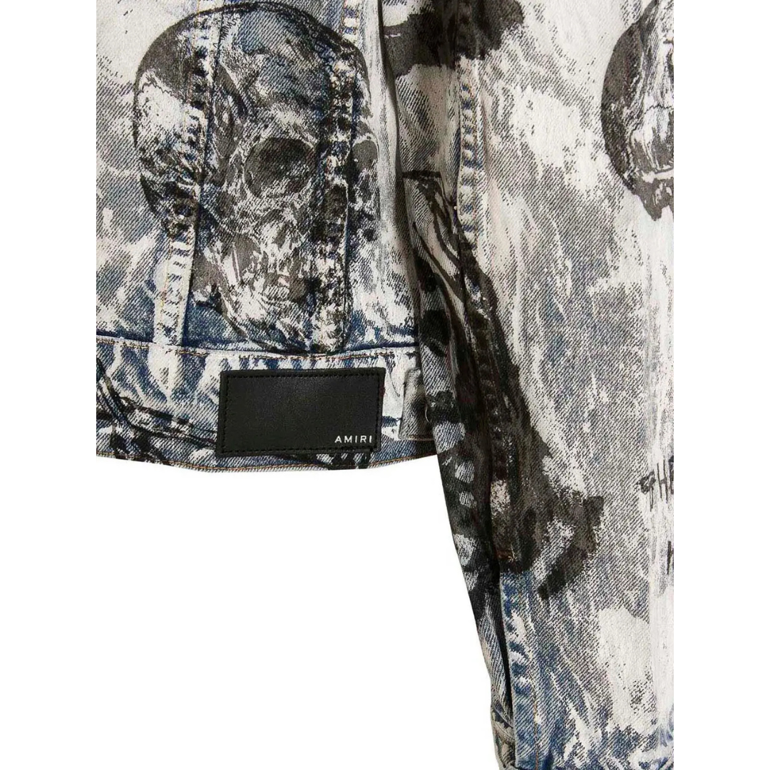 AMIRI X WES LANG SKETCH DENIM JACKET