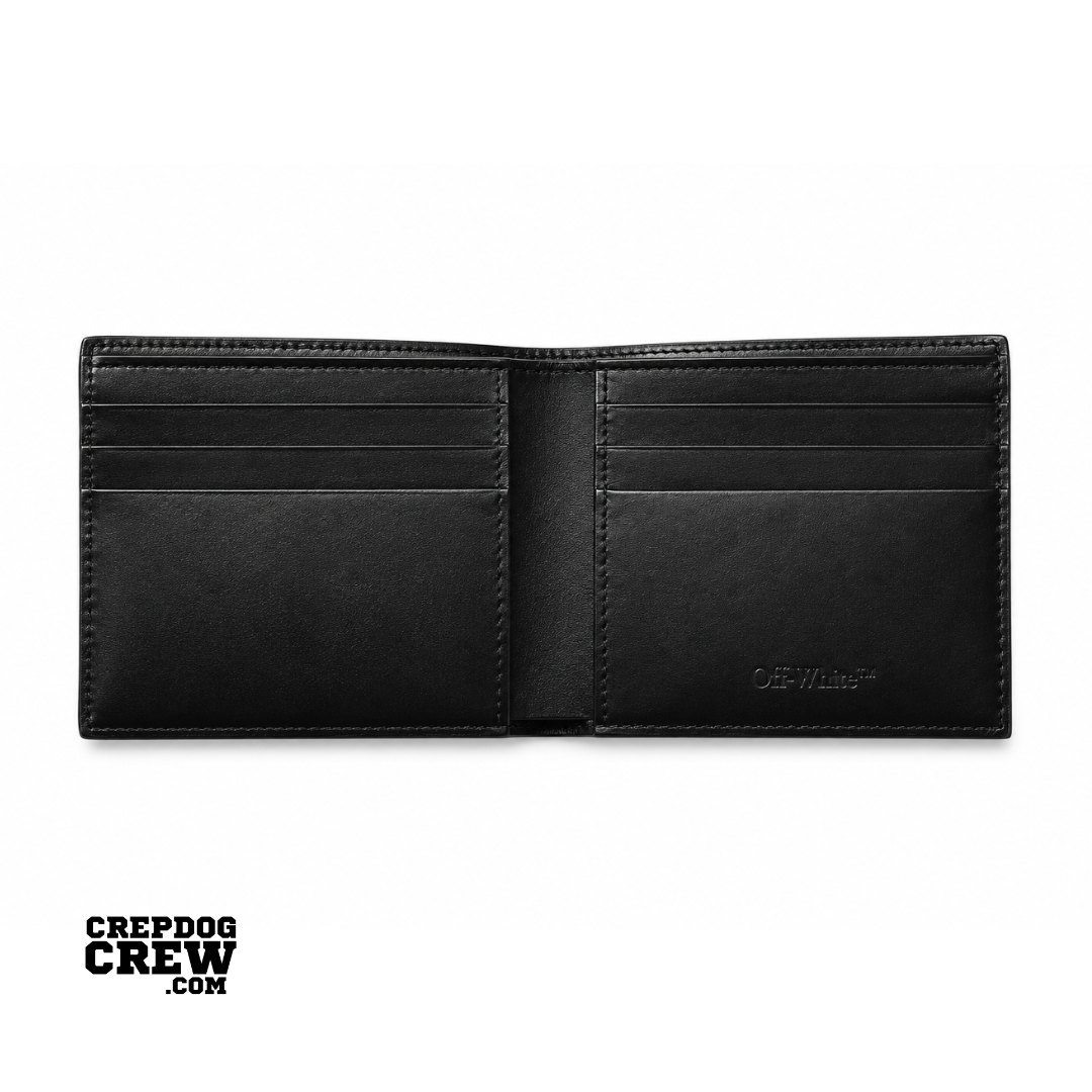 OFF WHITE JITNEY QUOTEY BIFOLD WALLET BLACK