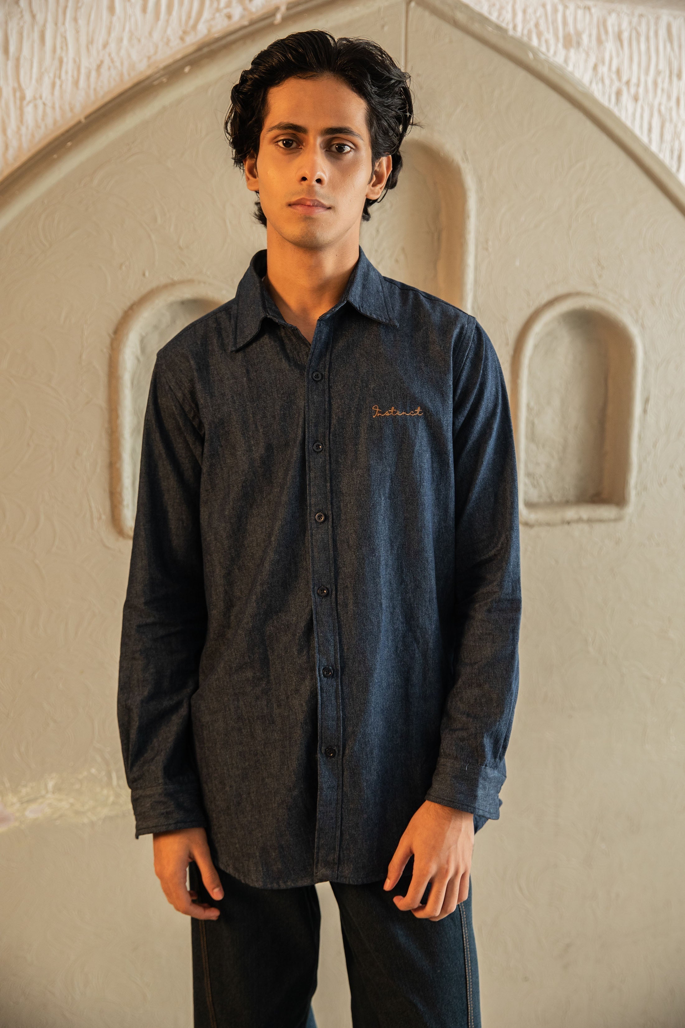 Denim Shirt -(Indigo)
