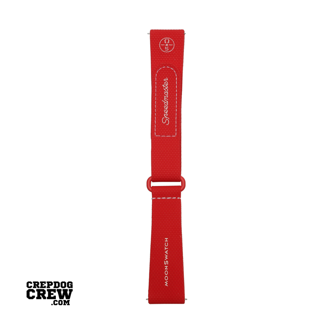 Swatch x Omega Bioceramic Moonswatch Red White Straps
