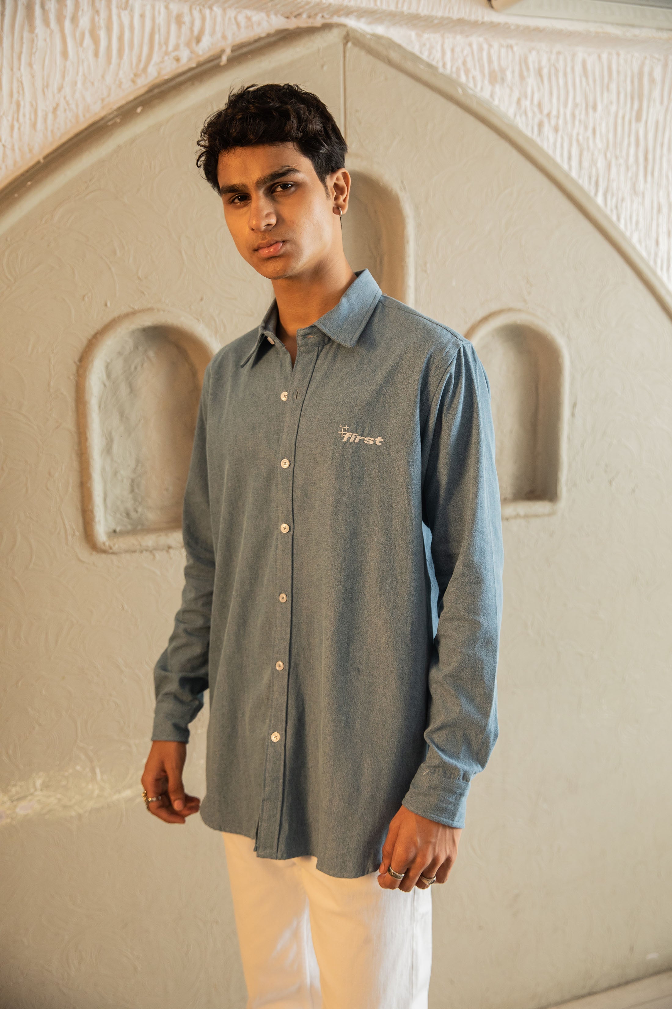 Denim Shirt - (Ice Wash)