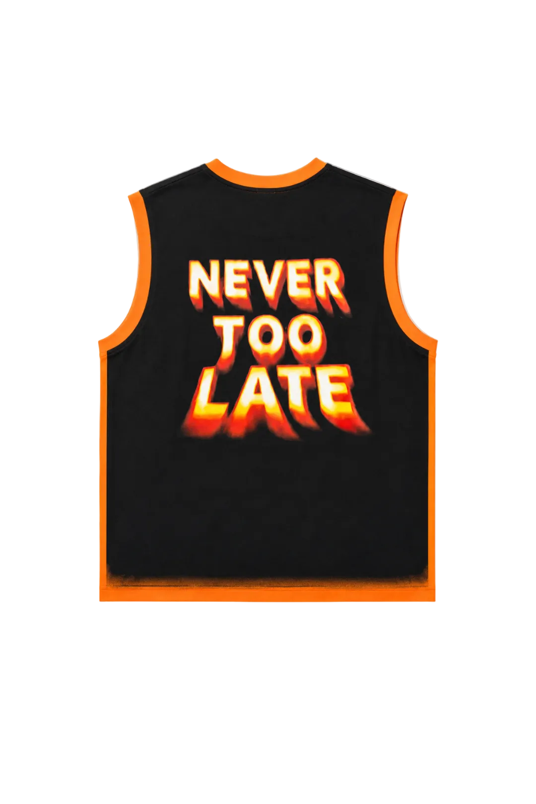 NEVER TOO LATE MUSCLE TEE