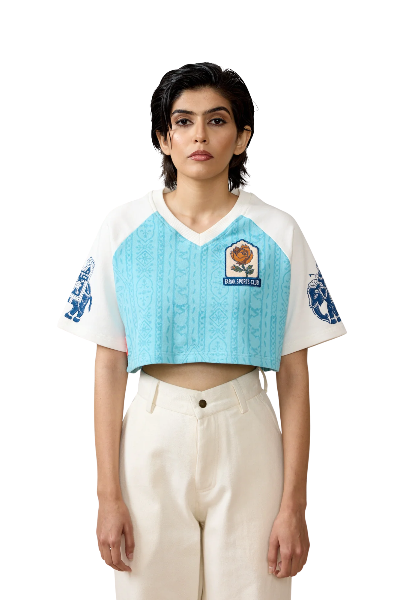 FARAK Sports Club' Blockprint Women's T-Shirt