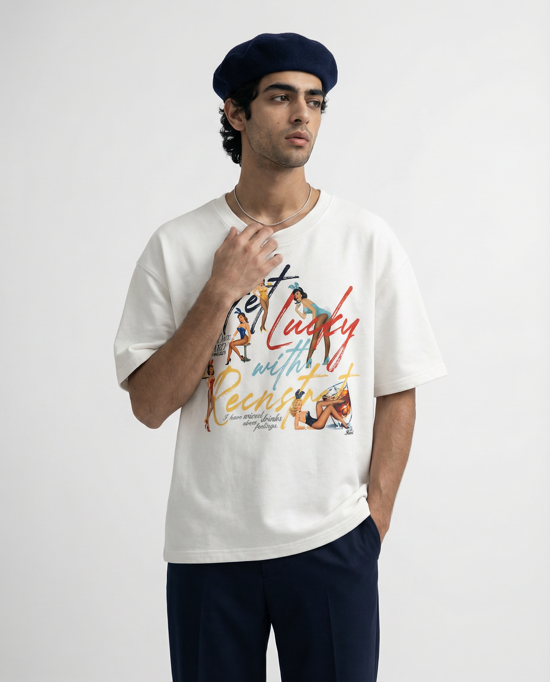 Get Lucky T-shirt - White