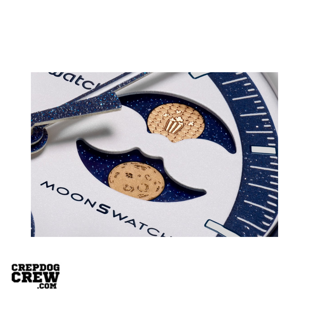 Swatch x Omega Bioceramic Moonswatch Mission To Earthphase Moonshine Snoopy Gold Popcorn
