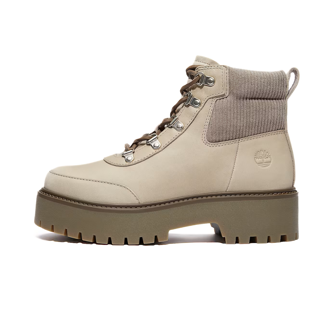 Timberland Stone Street Platform Hiker Boot Medium Grey Nubuck (W)