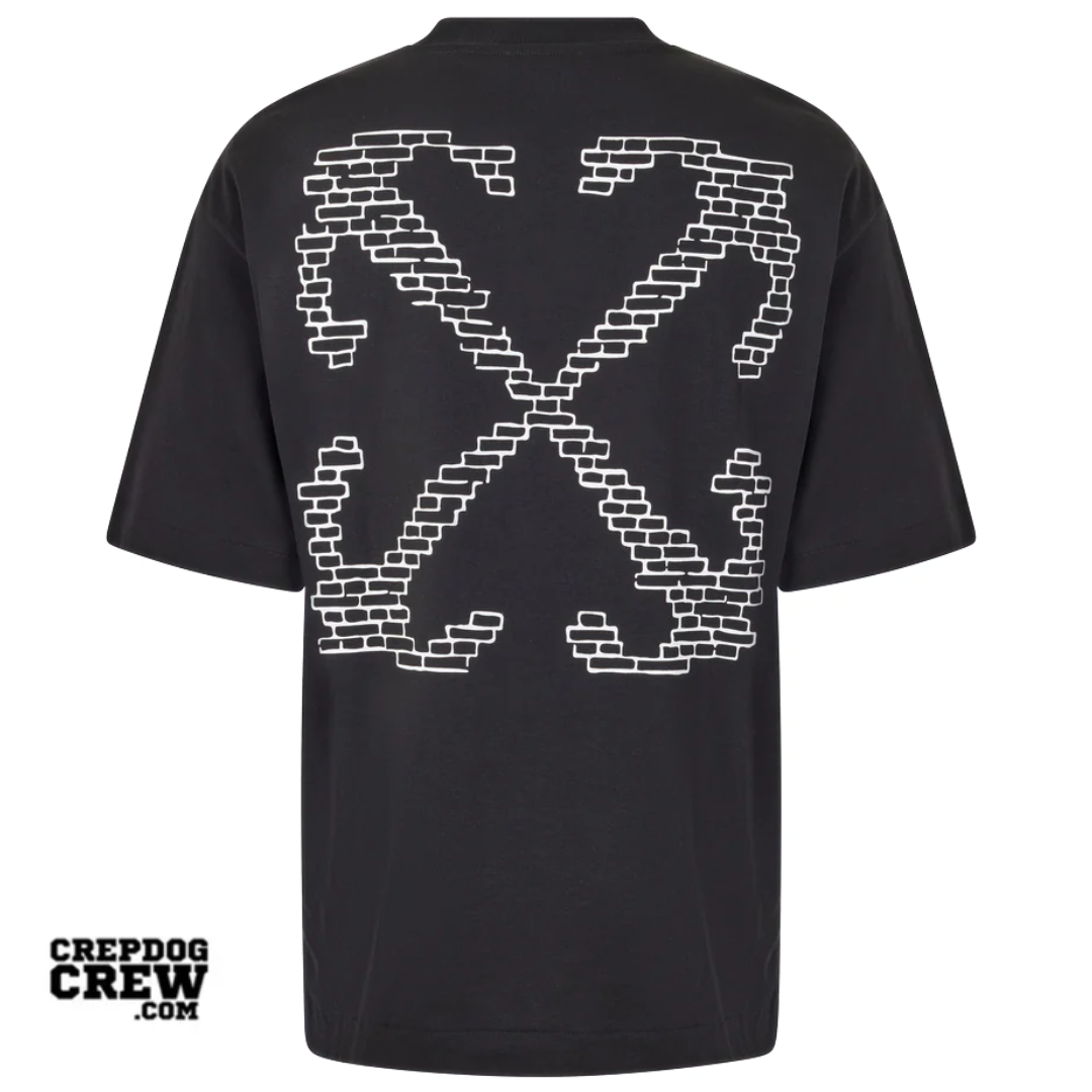 OFF WHITE BRICS ARROW SKATE TEE BLACK