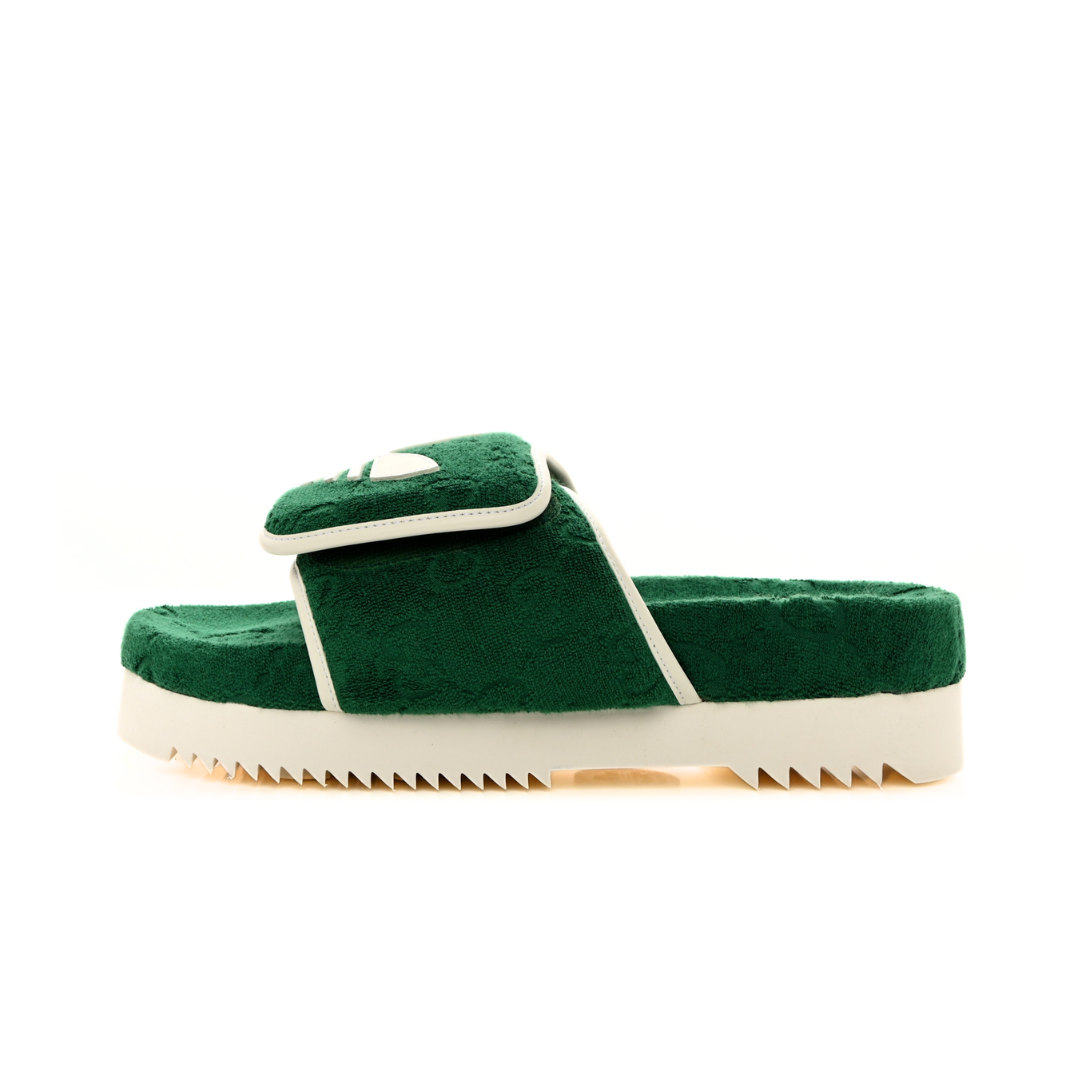 グッチ adidas x Gucci GG サンダル プラットフォーム adidas x Gucci GG Platform Sandal Green