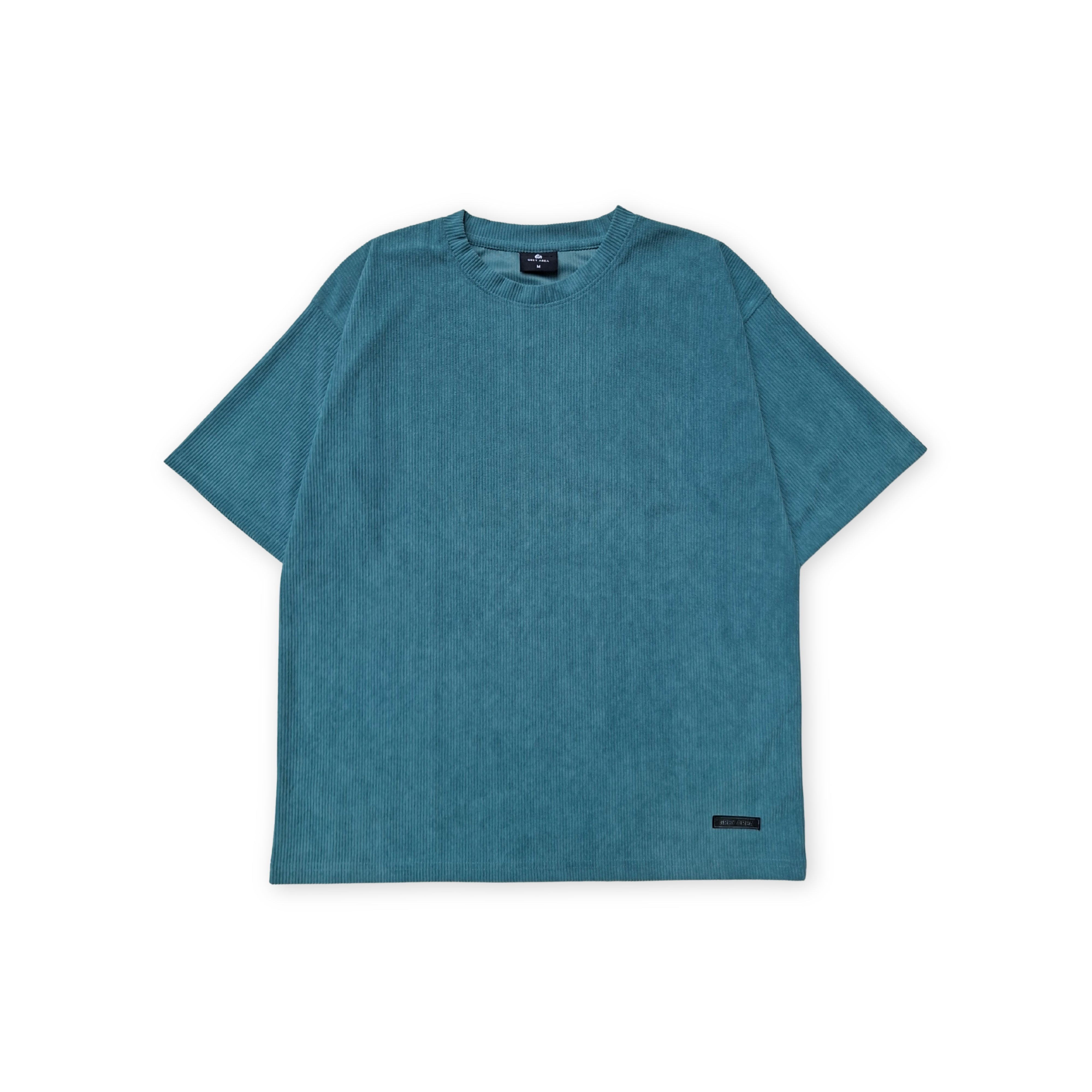 TEAL CORDUROY TSHIRT